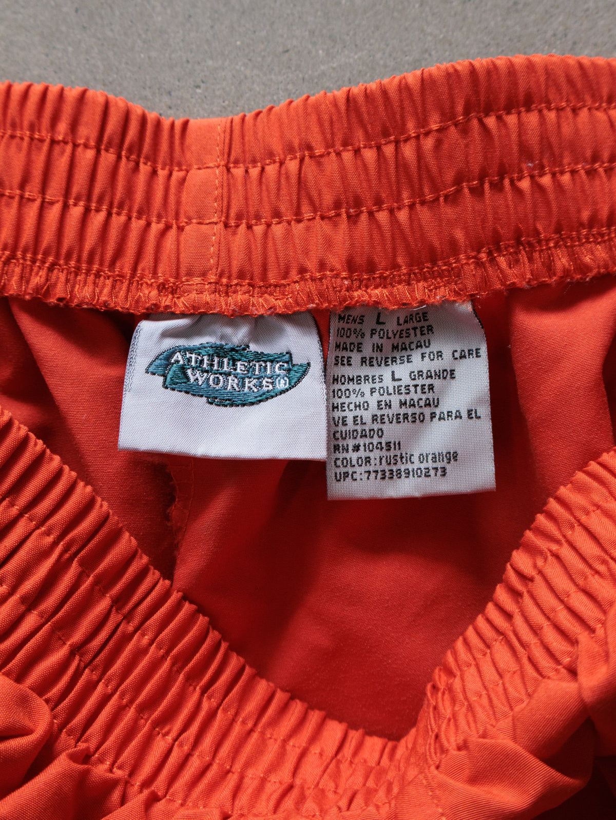 Vintage Orange Snap Track Pants (L)