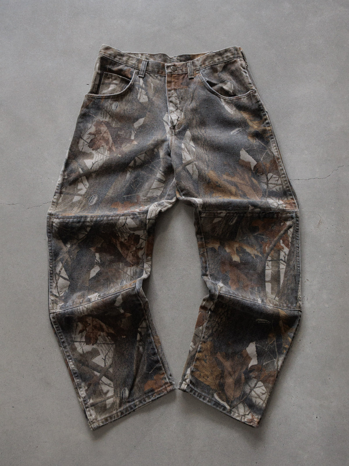 Vintage 90s Grey Camo Wrangler Pants (W32)