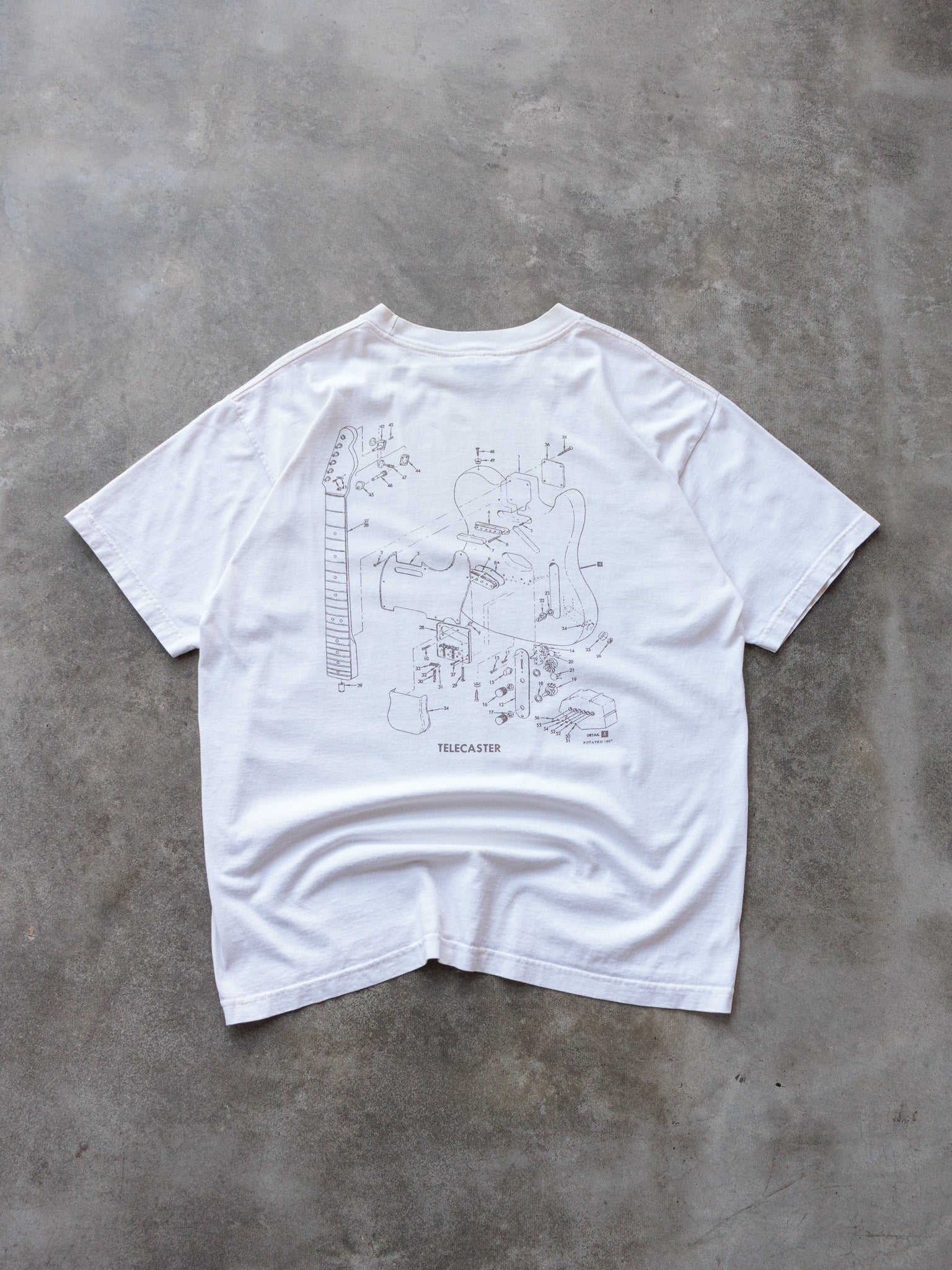 Vintage White Fender Telecaster Tee (XL)