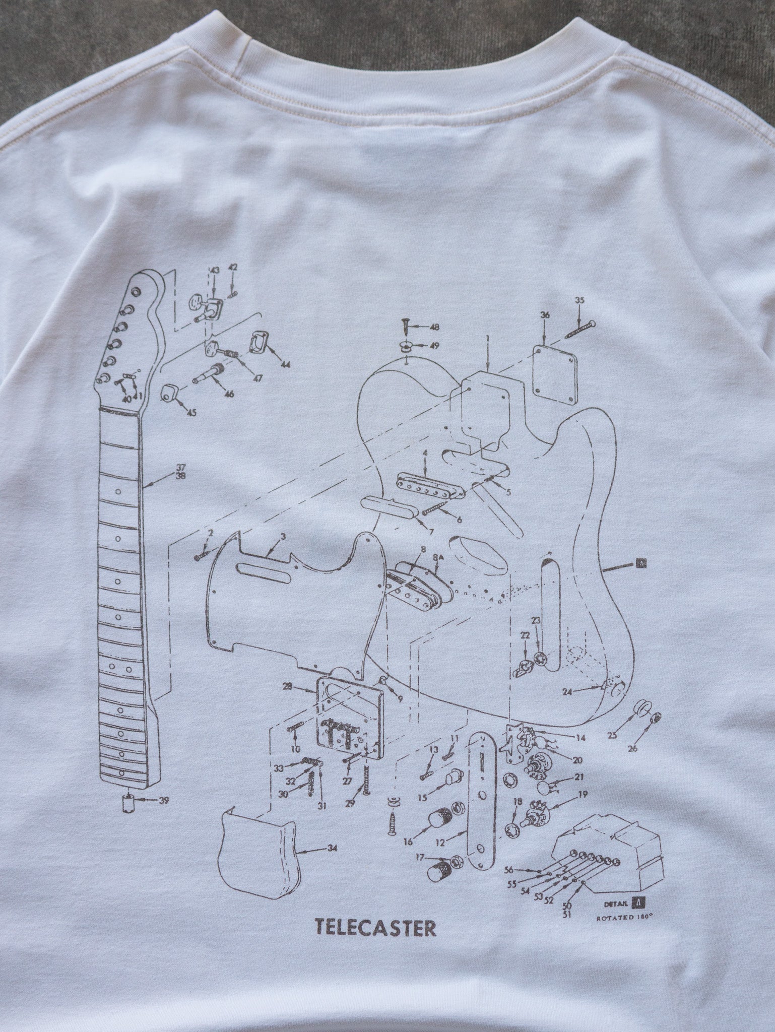 Vintage White Fender Telecaster Tee (XL)
