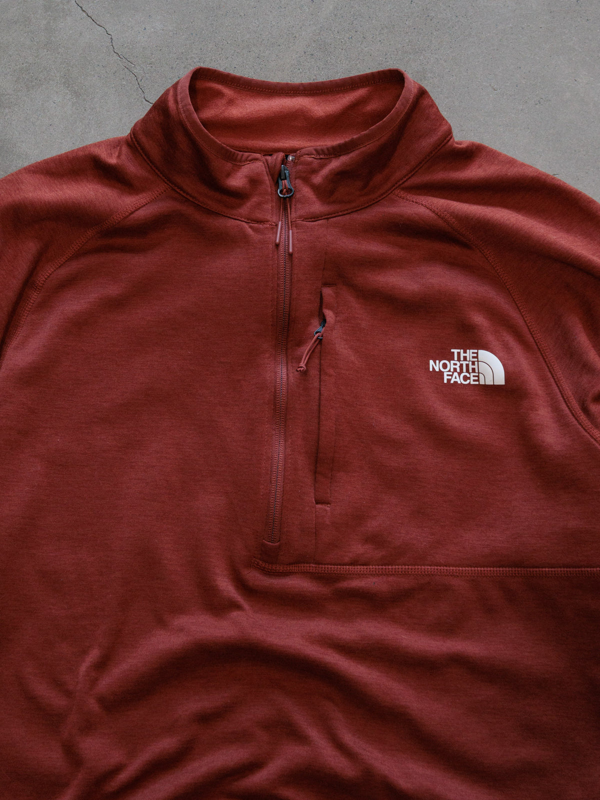 Vintage Red The North Face Fleece Quarter Zip (XL)