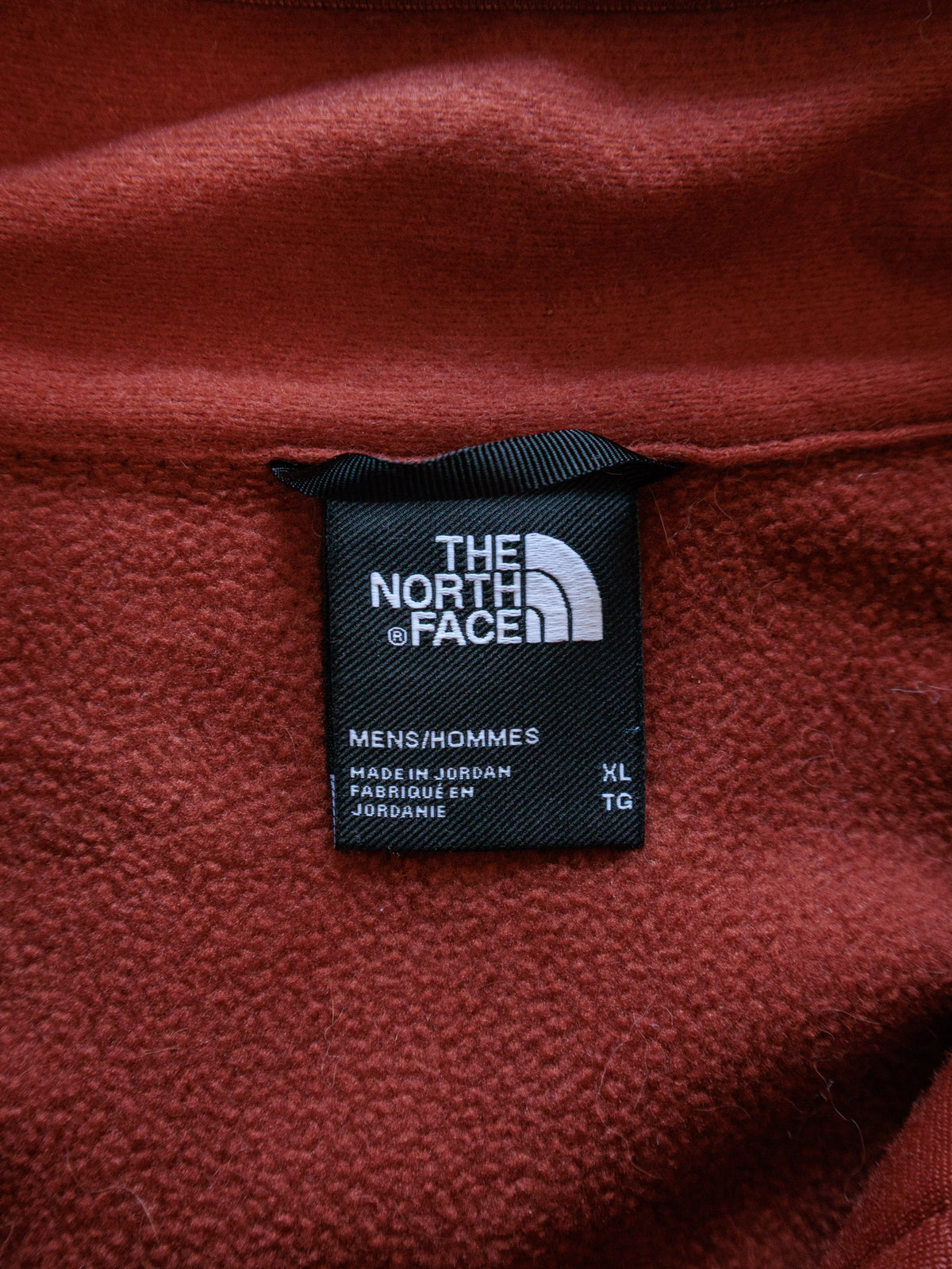Vintage Red The North Face Fleece Quarter Zip (XL)