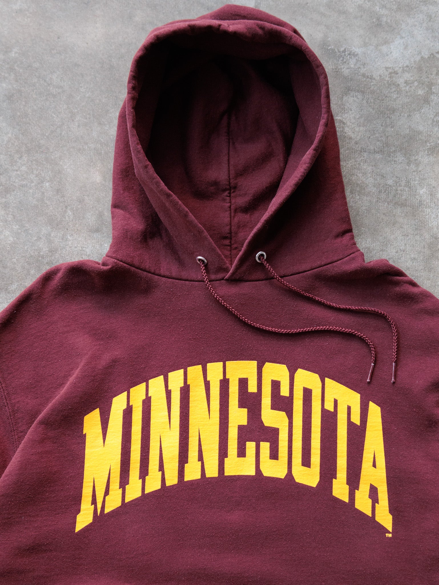 Vintage Maroon Minnesota Champion Hoodie (L)