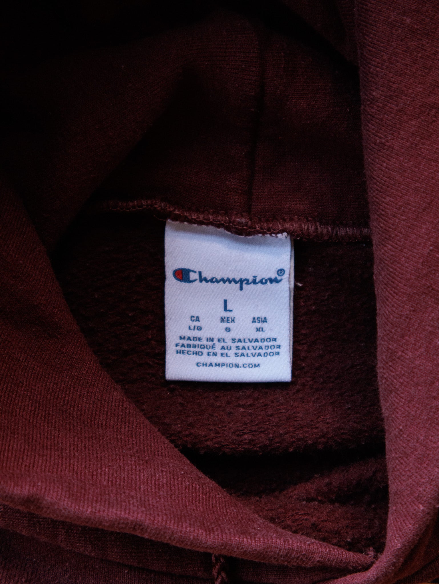 Vintage Maroon Minnesota Champion Hoodie (L)