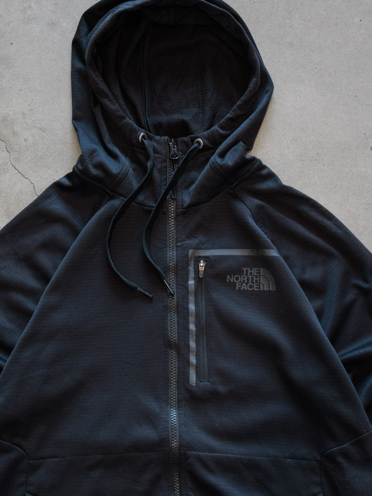 Vintage Black The North Face Full Zip Hoodie (M)