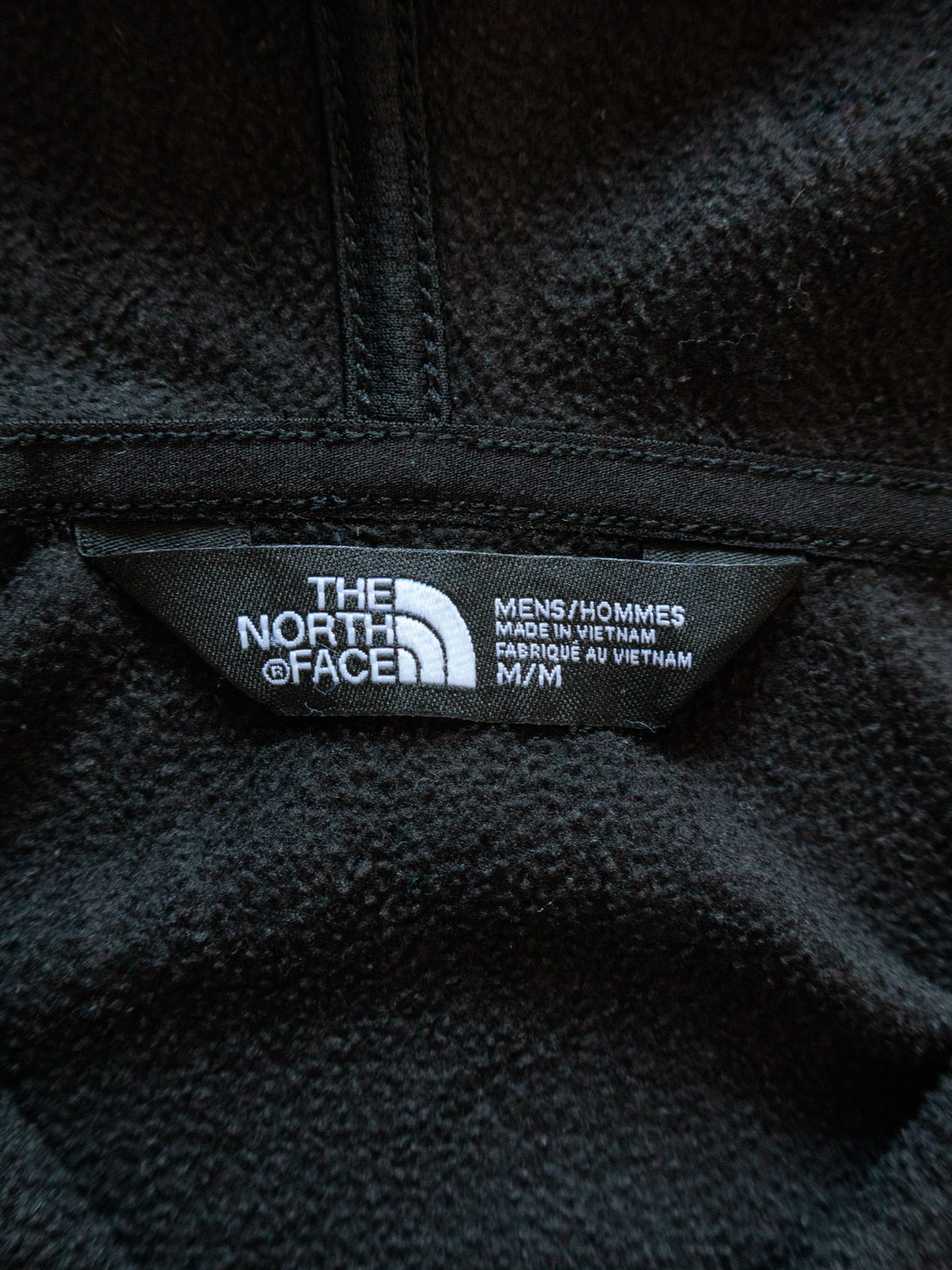 Vintage Black The North Face Full Zip Hoodie (M)