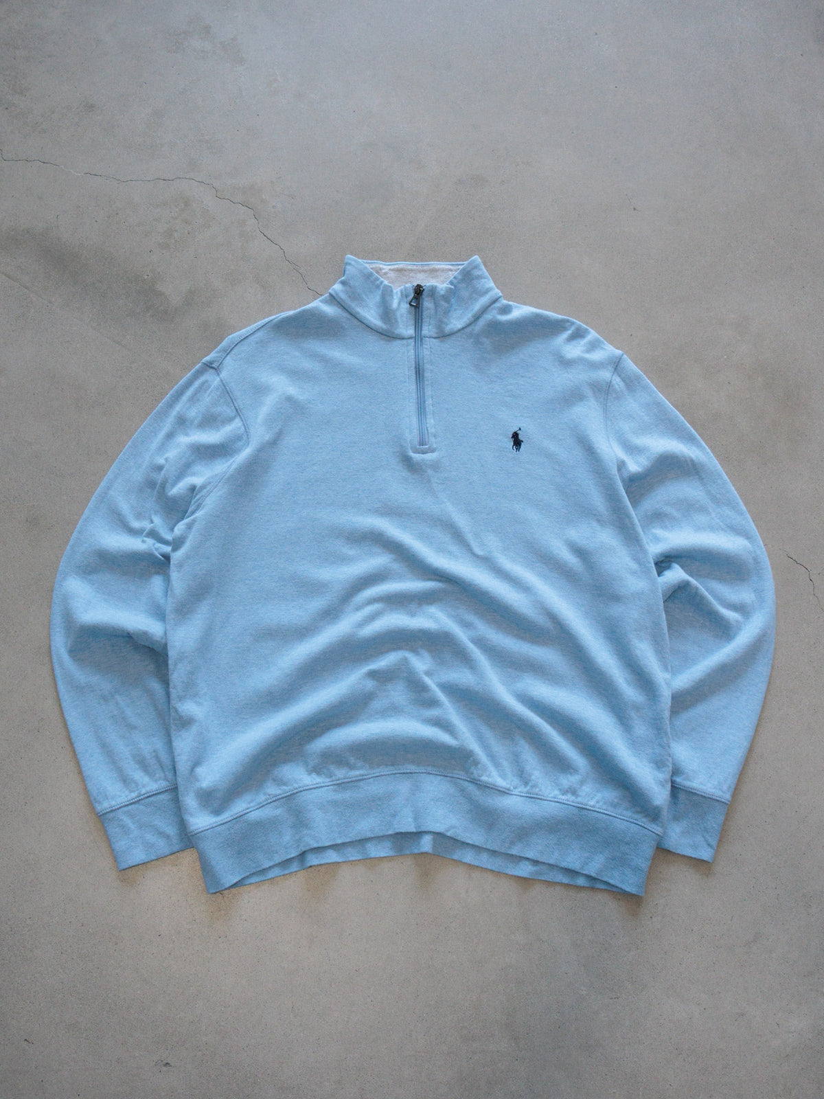 Light Blue Polo Ralph Lauren Quarter Zip (L)