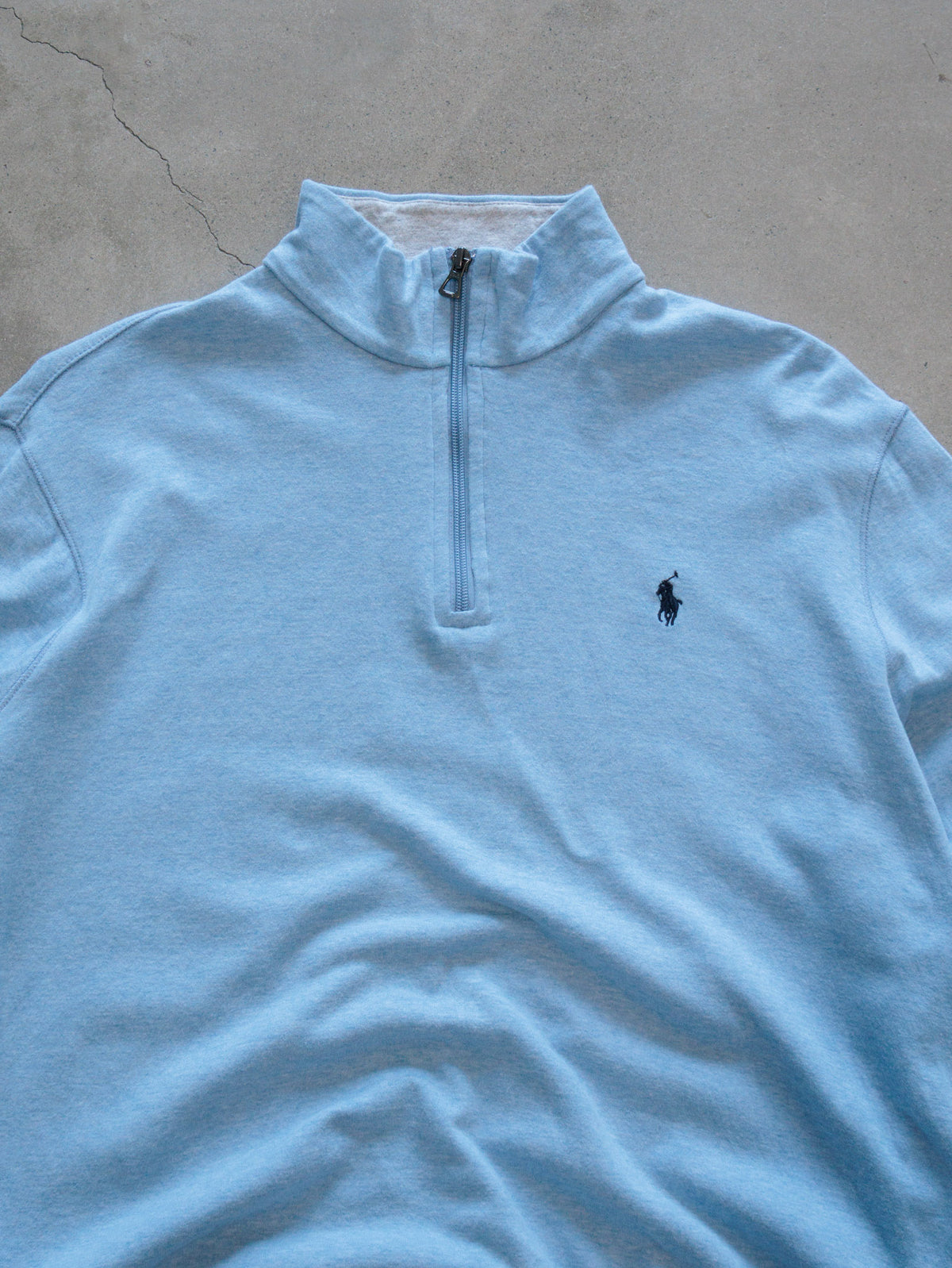 Light Blue Polo Ralph Lauren Quarter Zip (L)