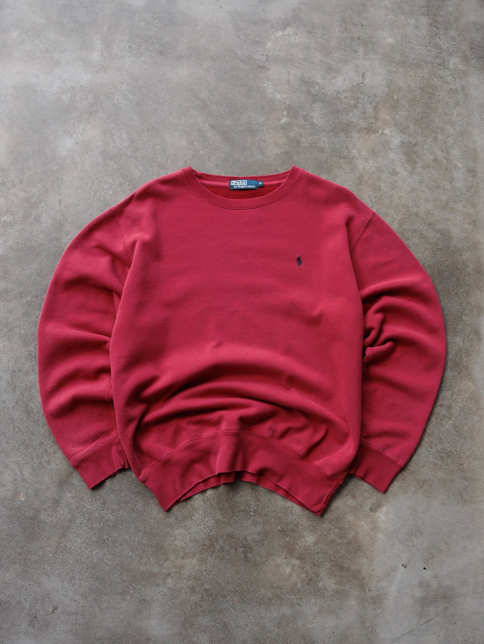 Vintage Red Polo Ralph Lauren Sweatshirt (M)