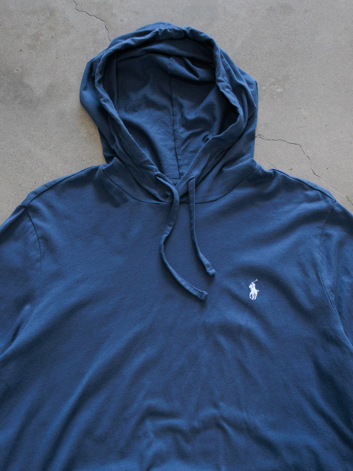 Vintage Navy Polo Ralph Lauren Hoodie (L)