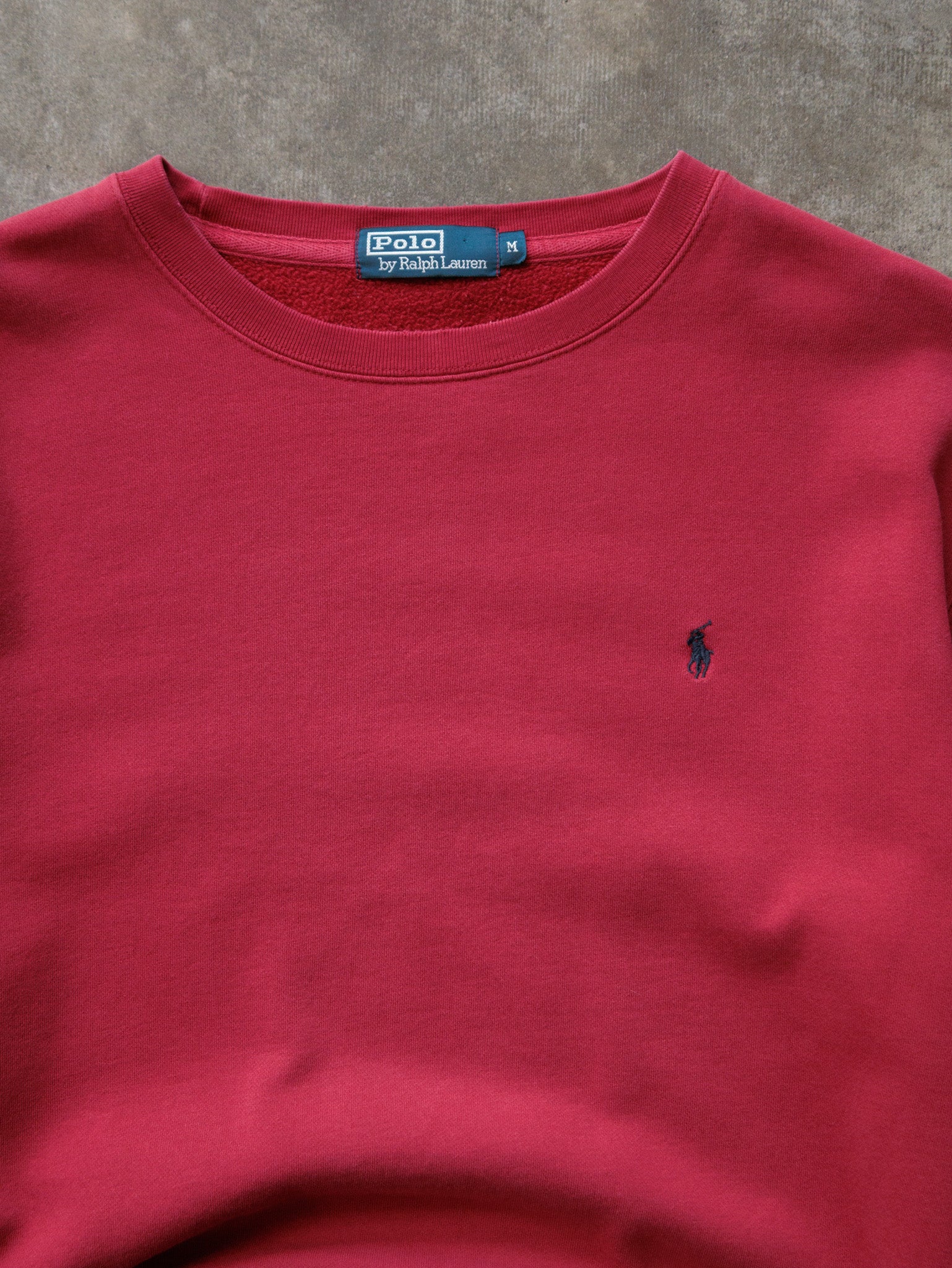Vintage Red Polo Ralph Lauren Sweatshirt (M)