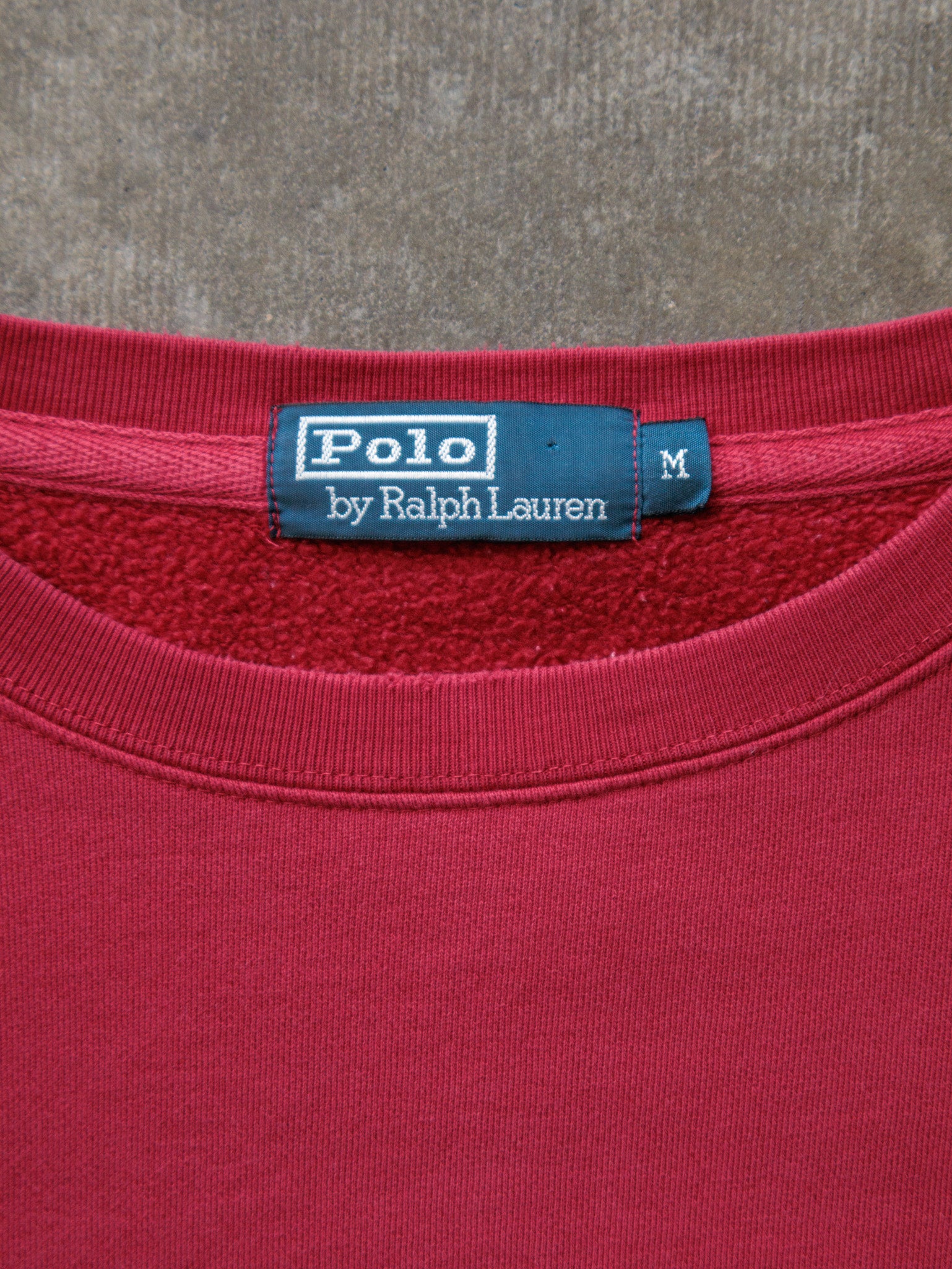 Vintage Red Polo Ralph Lauren Sweatshirt (M)