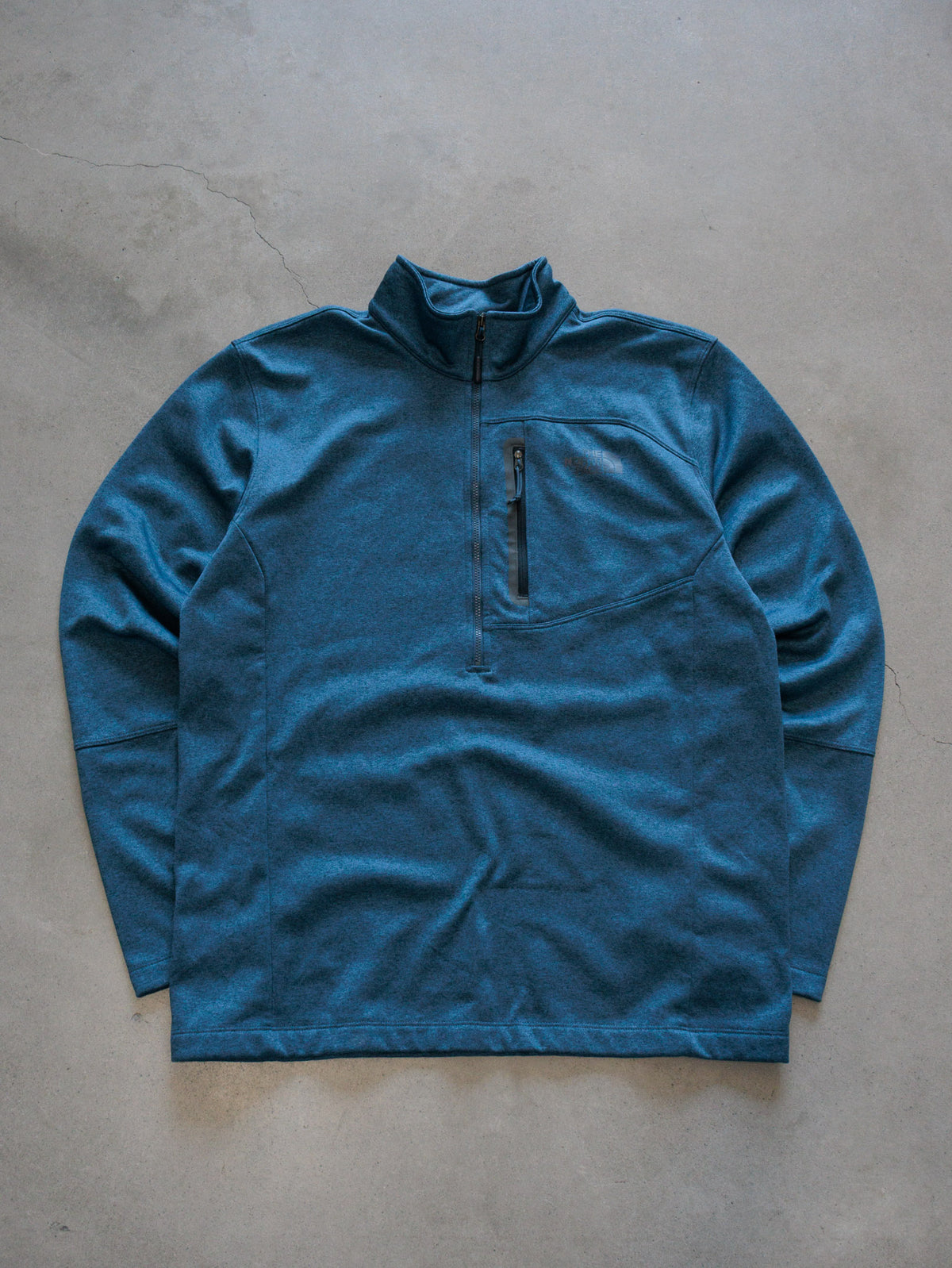 Vintage Blue The North Face Knit Quarter Zip (L)