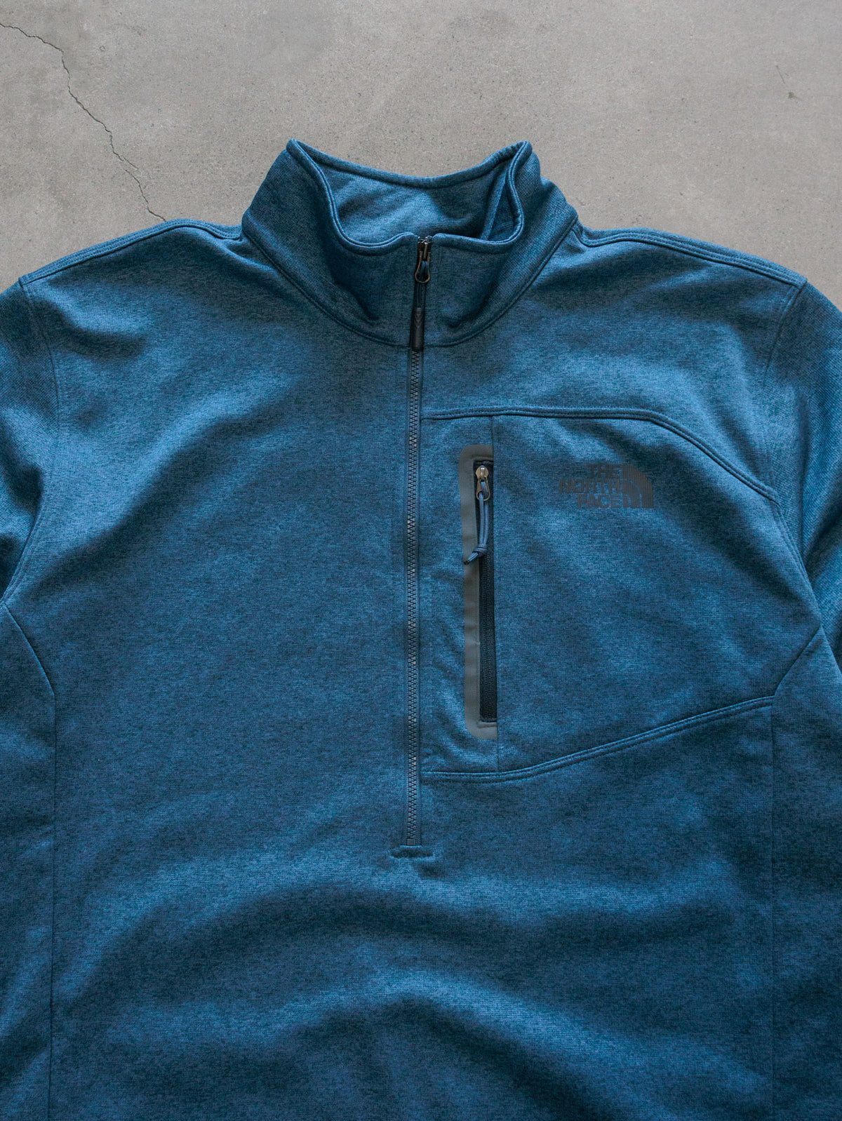 Vintage Blue The North Face Knit Quarter Zip (L)