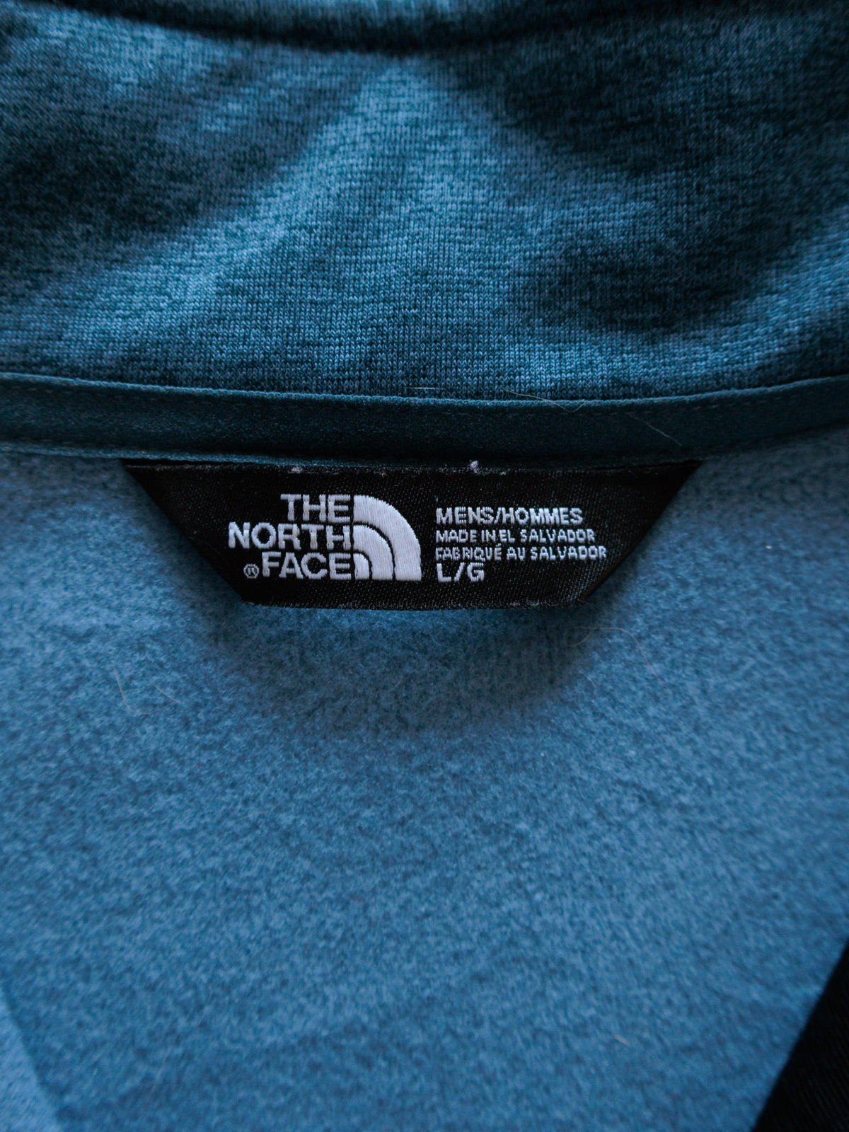 Vintage Blue The North Face Knit Quarter Zip (L)