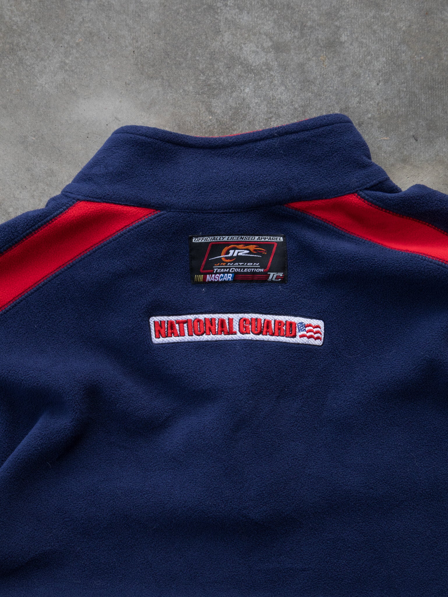 Vintage Dale Jr. NASCAR Quarter Zip Fleece Sweatshirt  (XL)