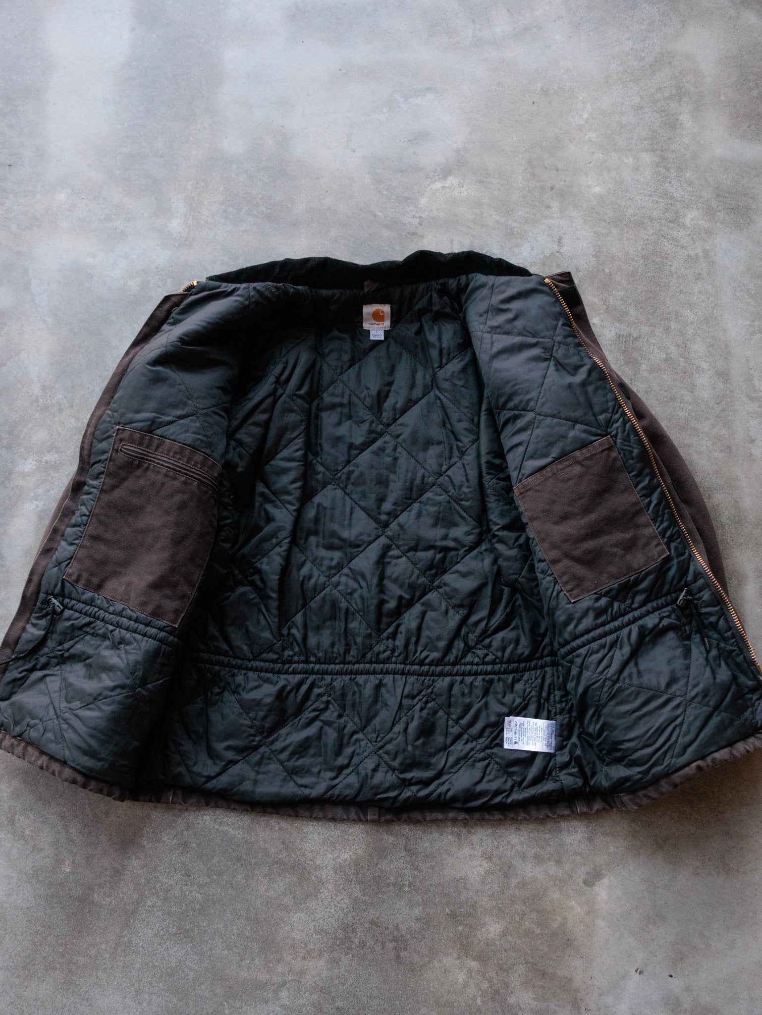 Vintage 2006 Carhartt C26 DKB 'Dark Brown' Traditional Coat (L)