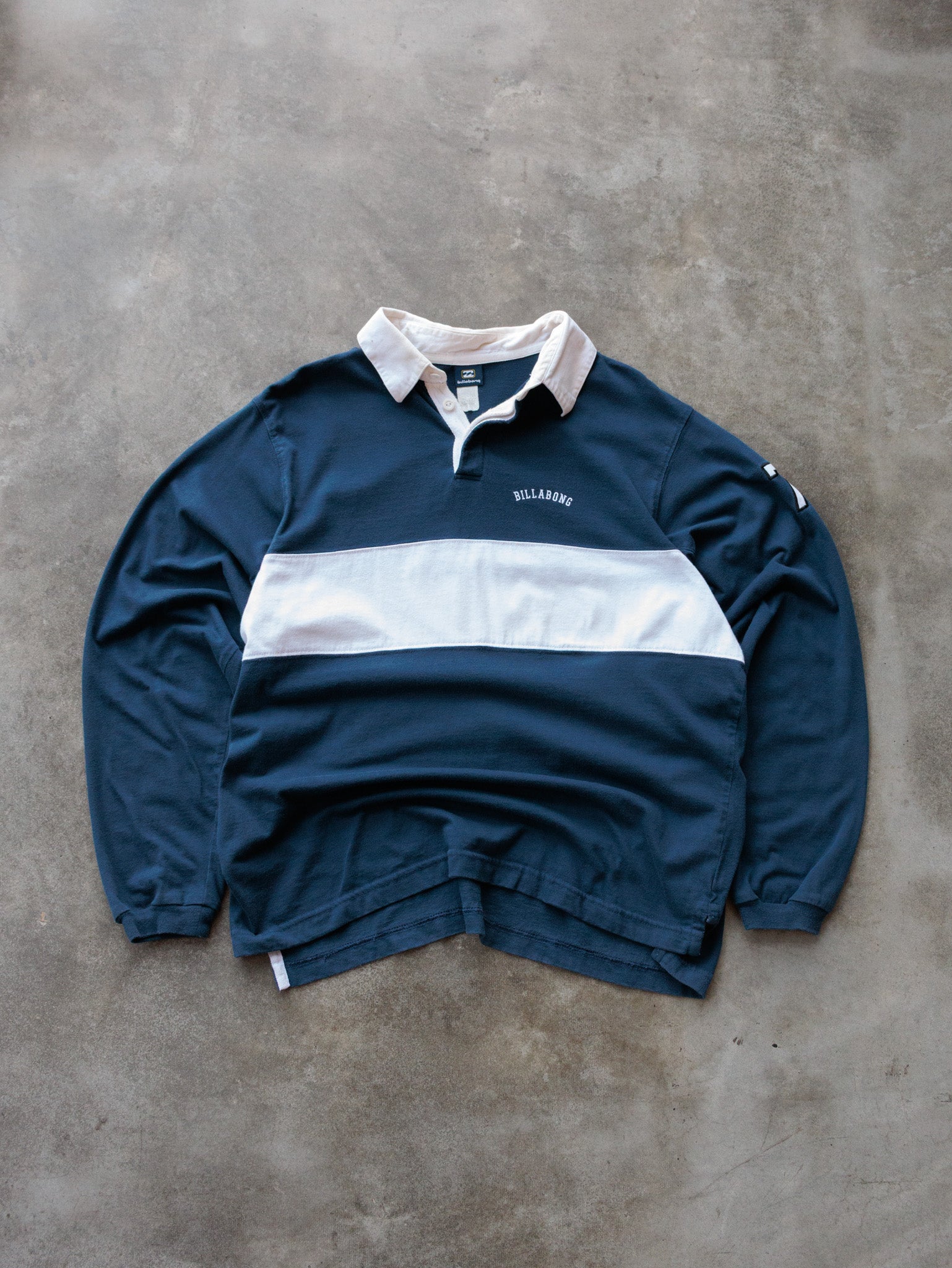 Vintage Navy Billabong Rugby Shirt (-)