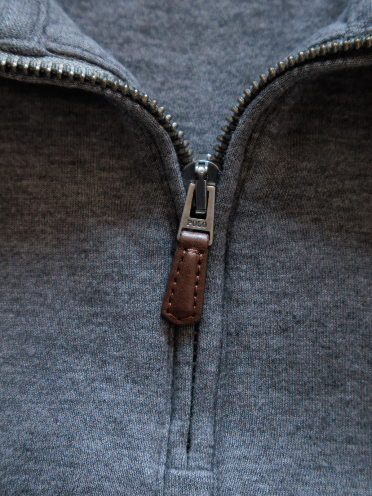 Vintage Grey Polo Ralph Lauren Quarter Zip (L)