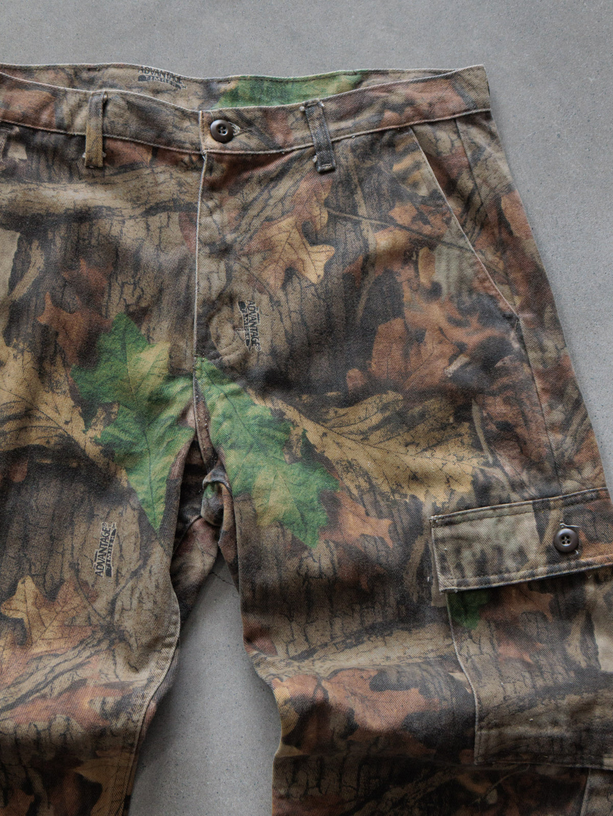 Vintage Brown Advantage Camo Wrangler Cargo Pants (W32)