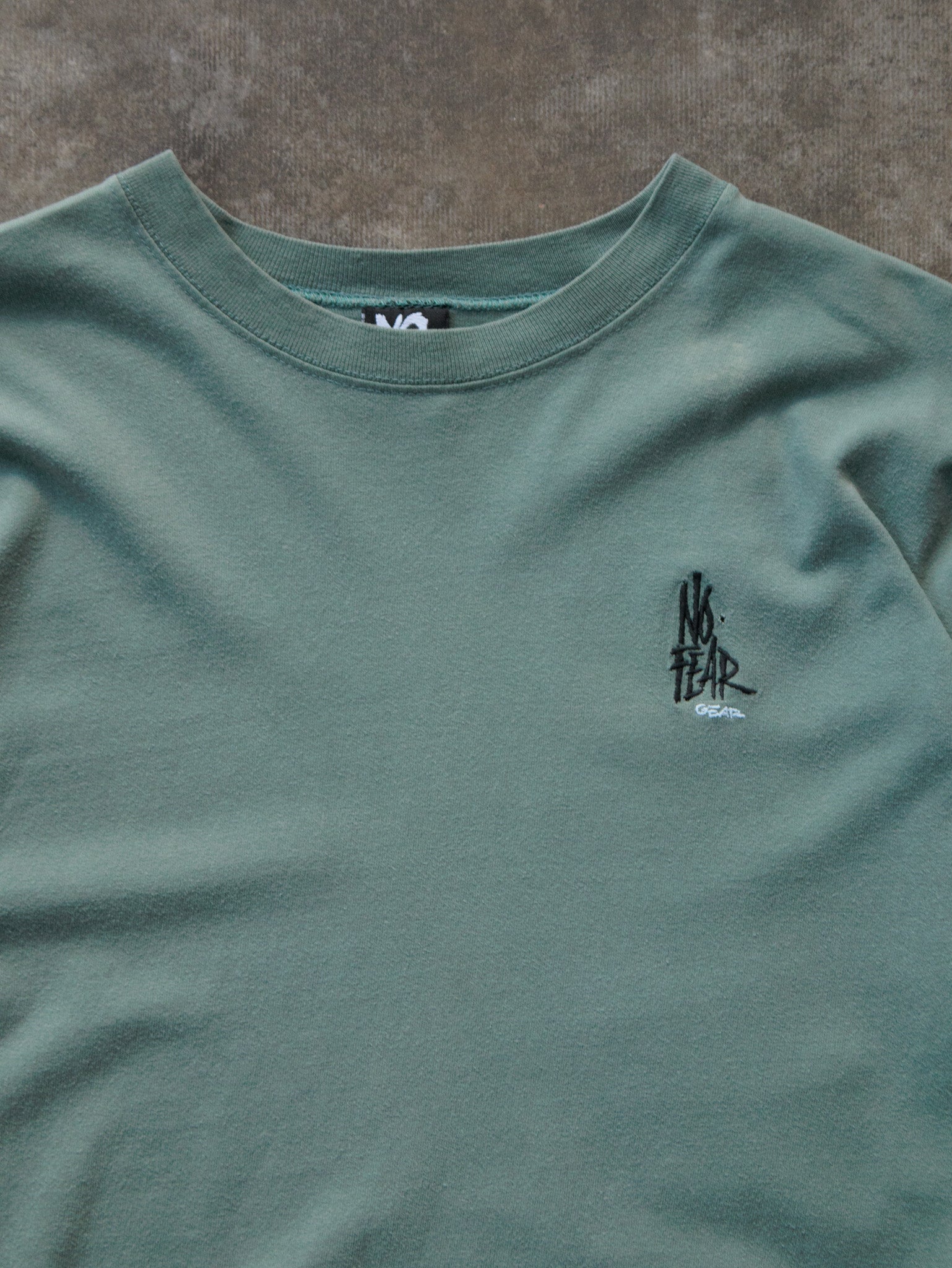 Vintage 90s Green No Fear Long Sleeve Tee (XL)
