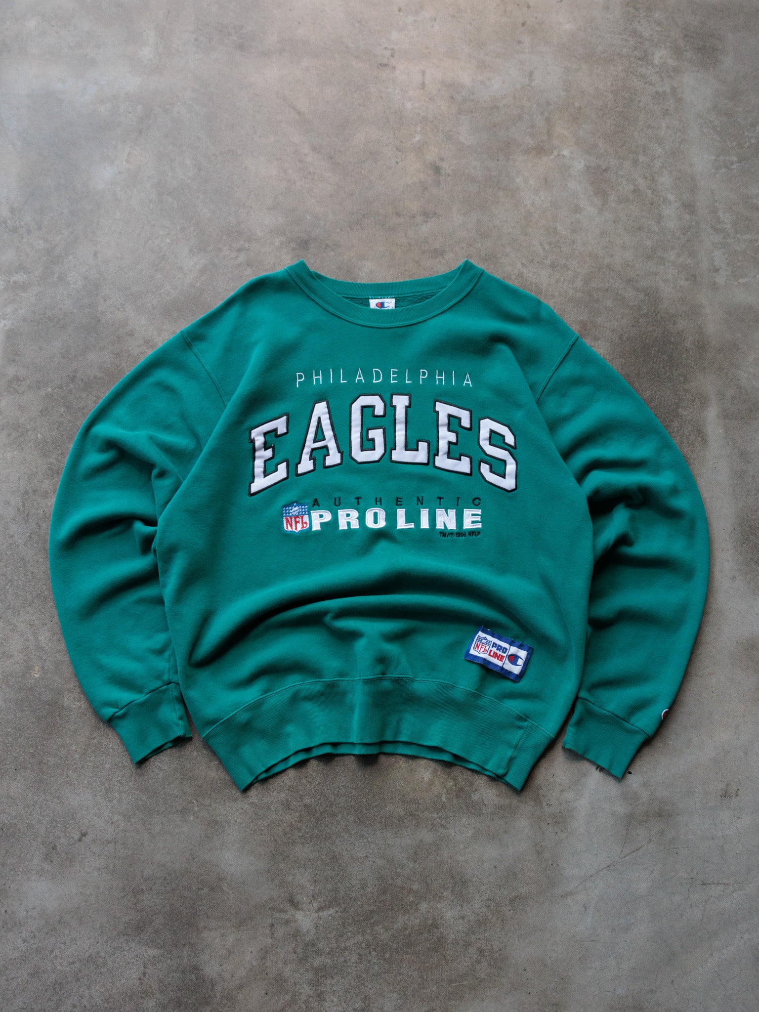 Vintage 90s Green Philadelphia Eagles Champion Sweatshirt (L)