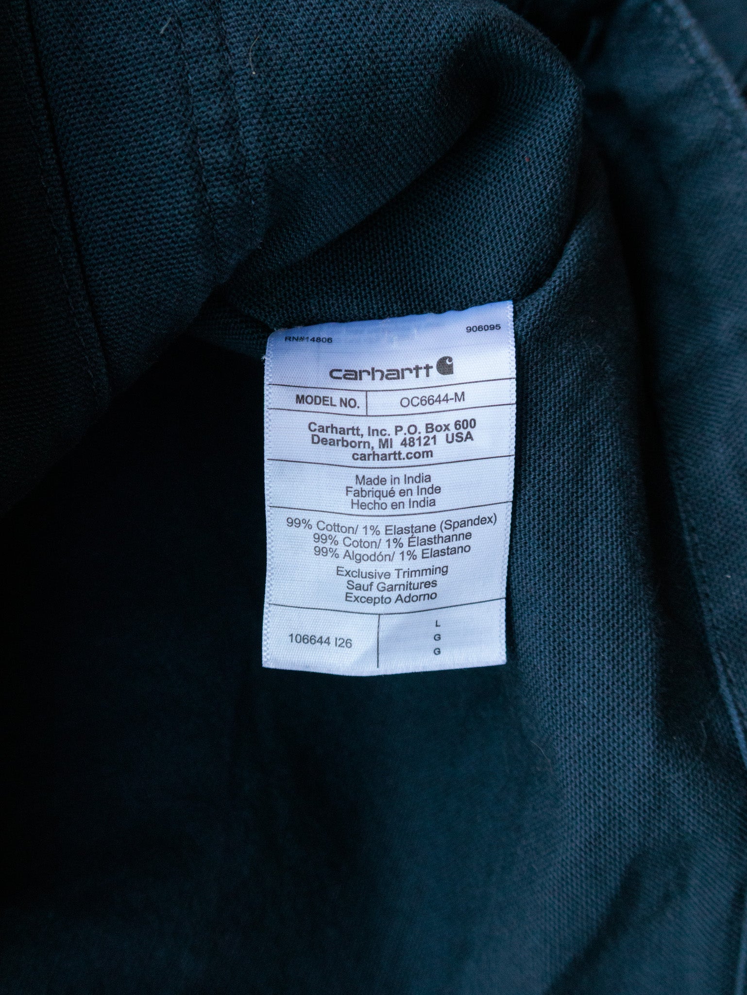 Carhartt OC6644-M 'Dark Navy' Chore Coat (L)