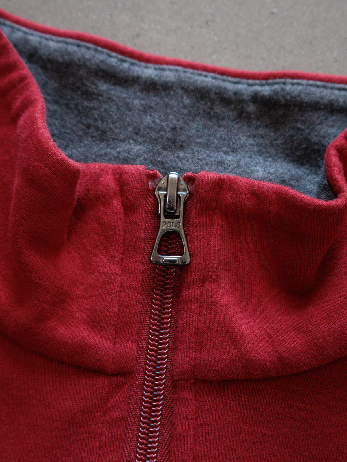 Vintage 00s Red Polo Ralph Lauren Quarter Zip (L)