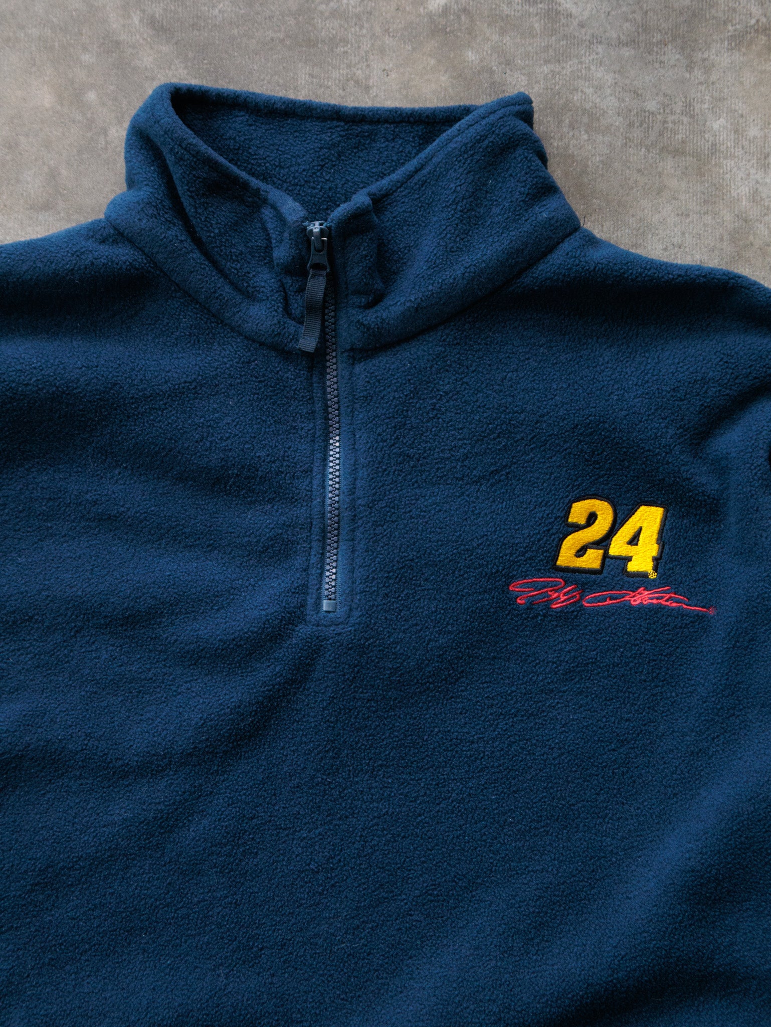 Vintage 00s Navy NASCAR Jeff Gordon #24 Fleece Quarter Zip (2XL)