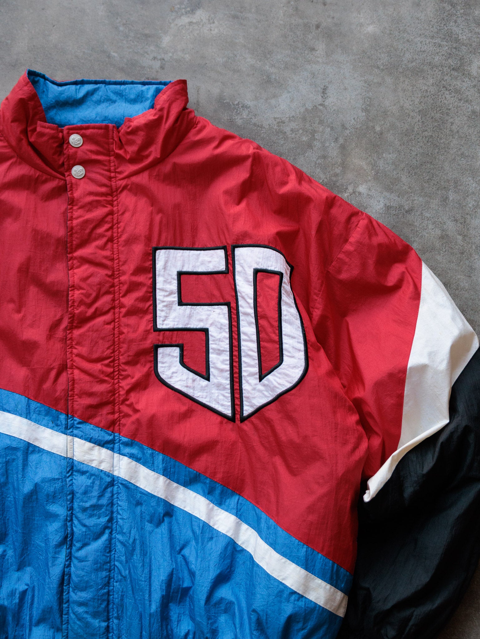 Vintage 90s Red Ricky Craven NASCAR Bud Racing Jacket (-)