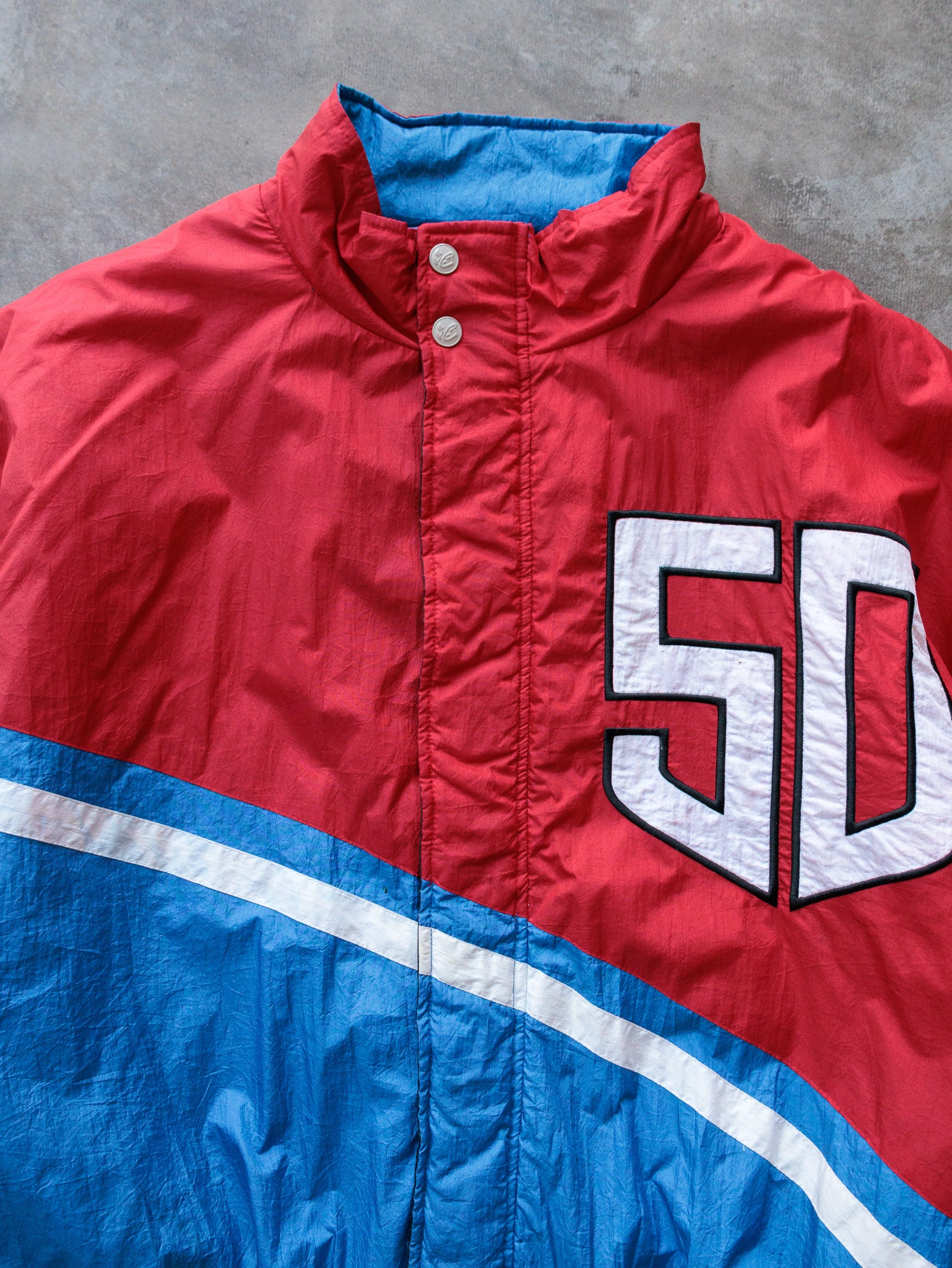 Vintage 90s Red Ricky Craven NASCAR Bud Racing Jacket (-)
