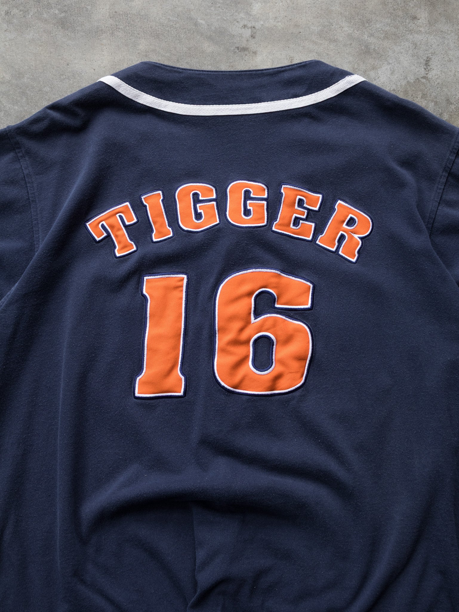 Vintage 00s Navy Disneyland Tigger Baseball Jersey (XL)