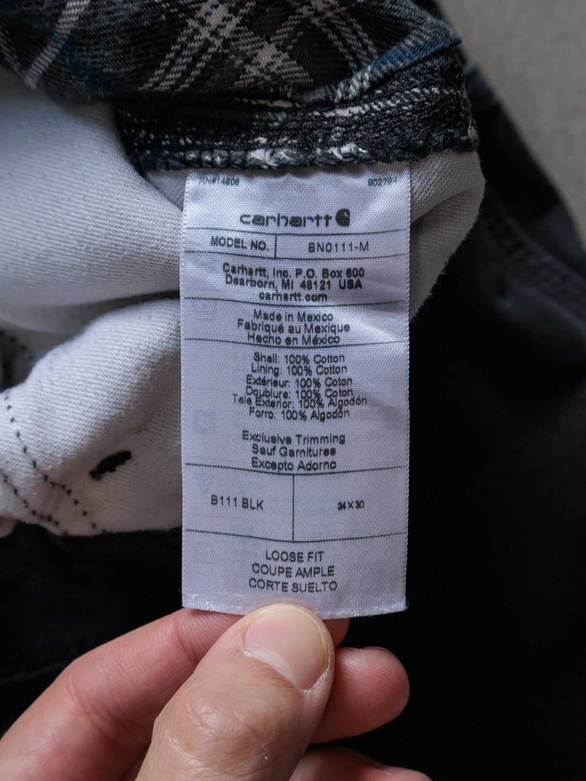 Vintage Black Carhartt Carpenter Pants (W34)