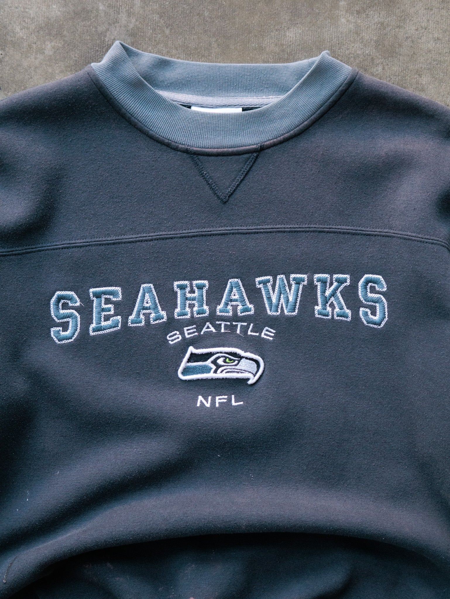 Vintage Black Seattle Seahawks Sweatshirt (-)