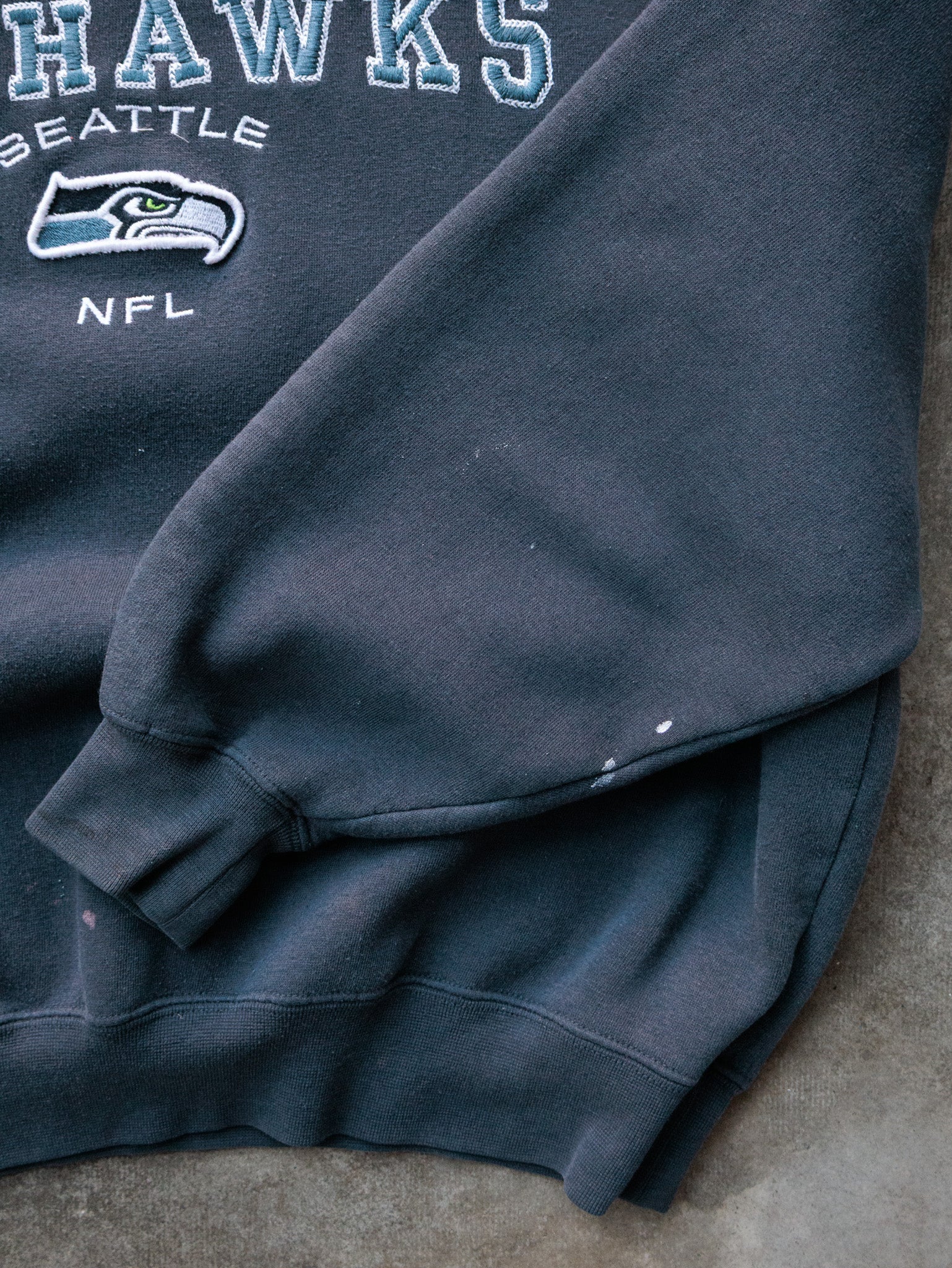 Vintage Black Seattle Seahawks Sweatshirt (-)