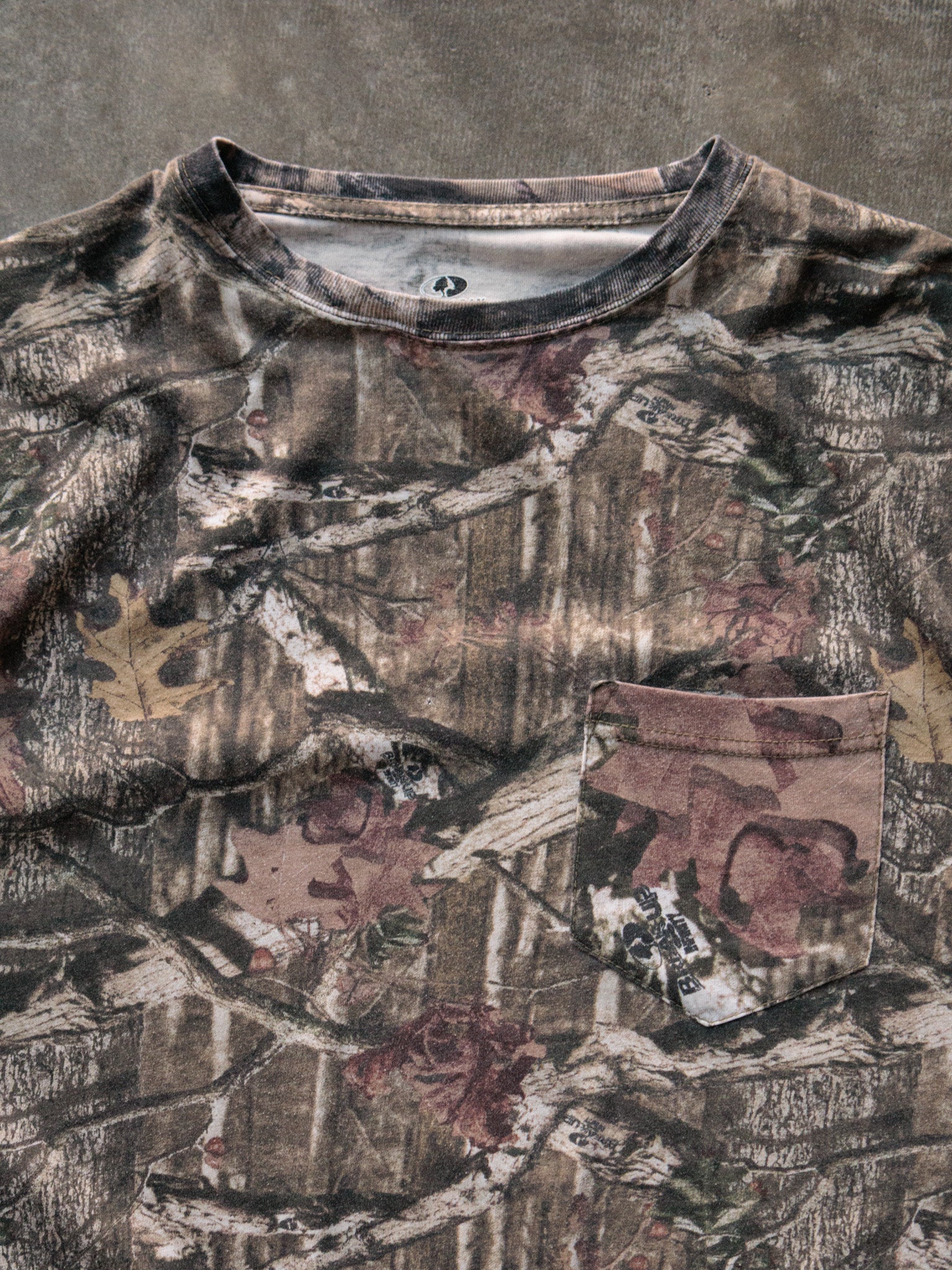 Vintage Brown Camo Mossy Oak Break-Up Infinity Long Sleeve Tee (L)