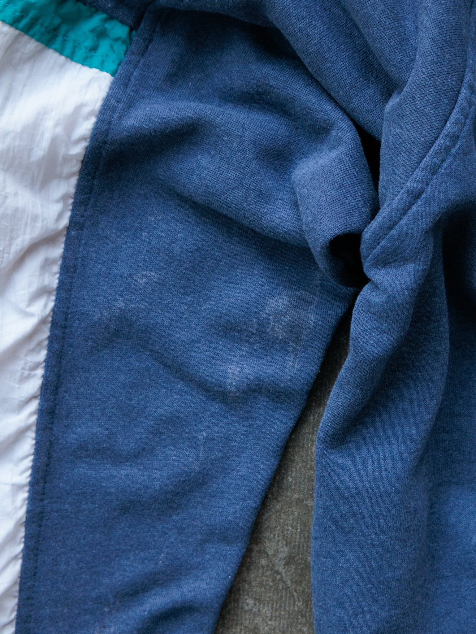 Vintage 90s Navy Spalding Pro Colourblock Quarter Zip (L)