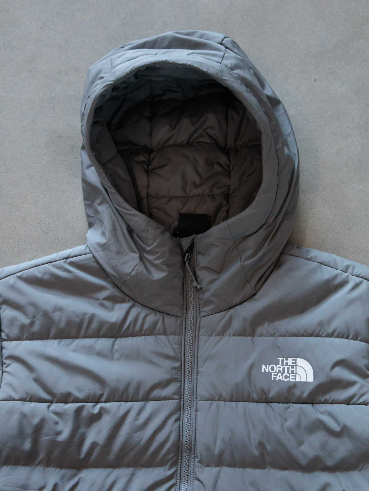 Vintage Grey The North Face Puffer Jacket (M)
