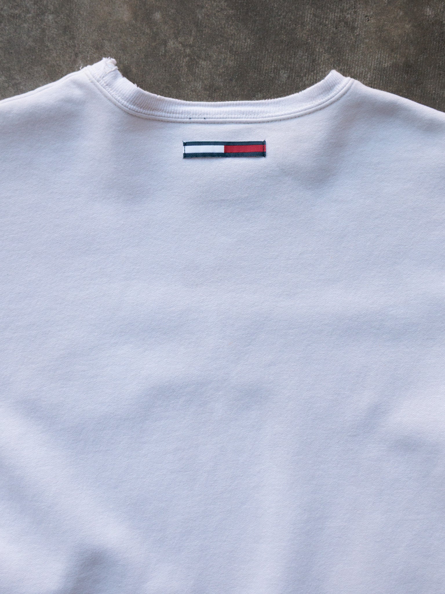 Vintage 90s White Tommy Hilfiger Sweatshirt (S)