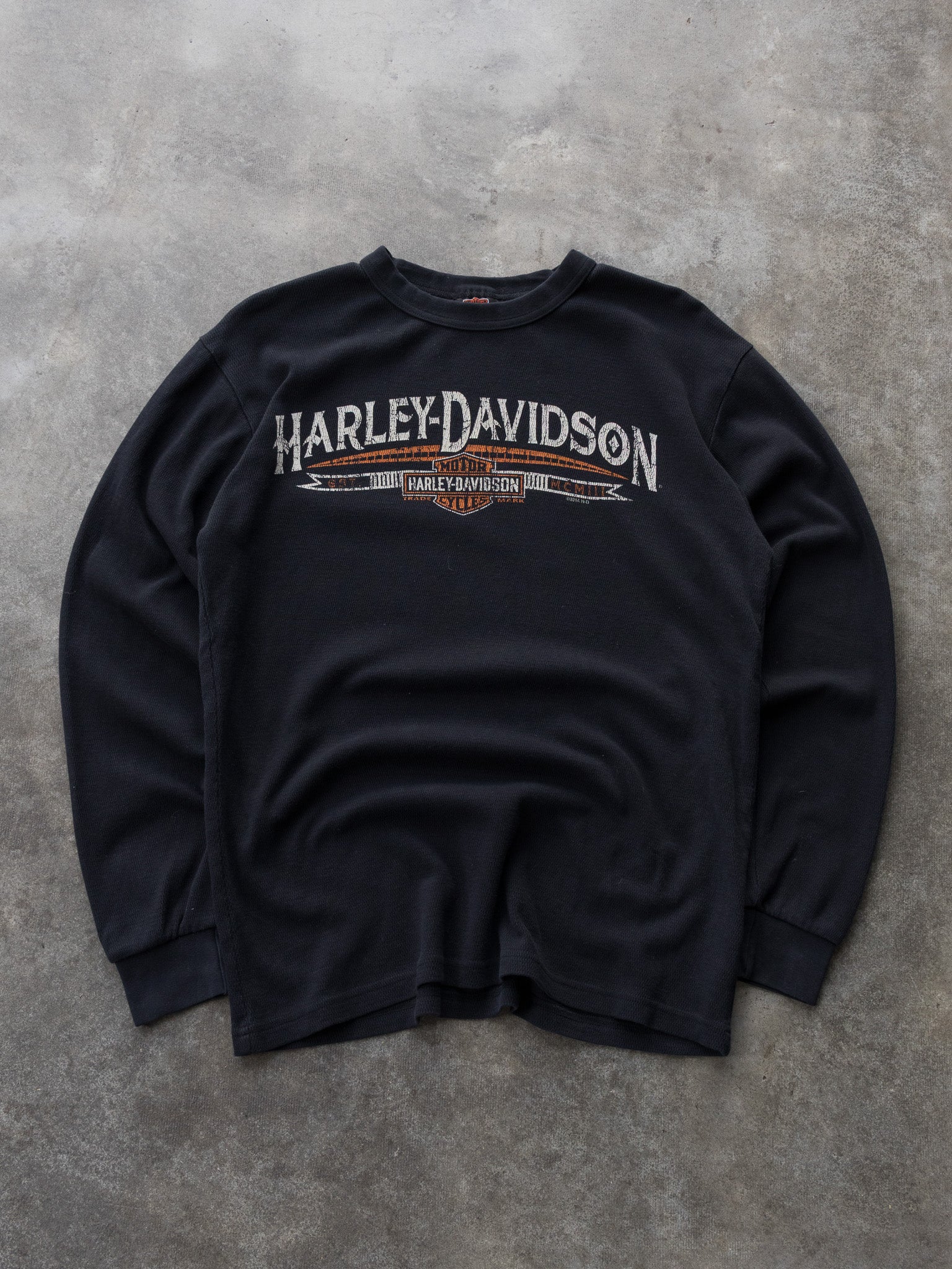 Vintage 2014 Harley-Davidson Oil City Wyoming Thermal Long Sleeve (L)