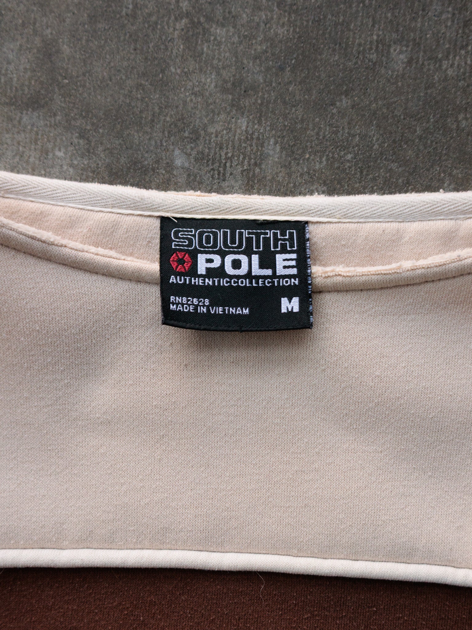 Vintage 00s Beige South Pole Sweatshirt (M)