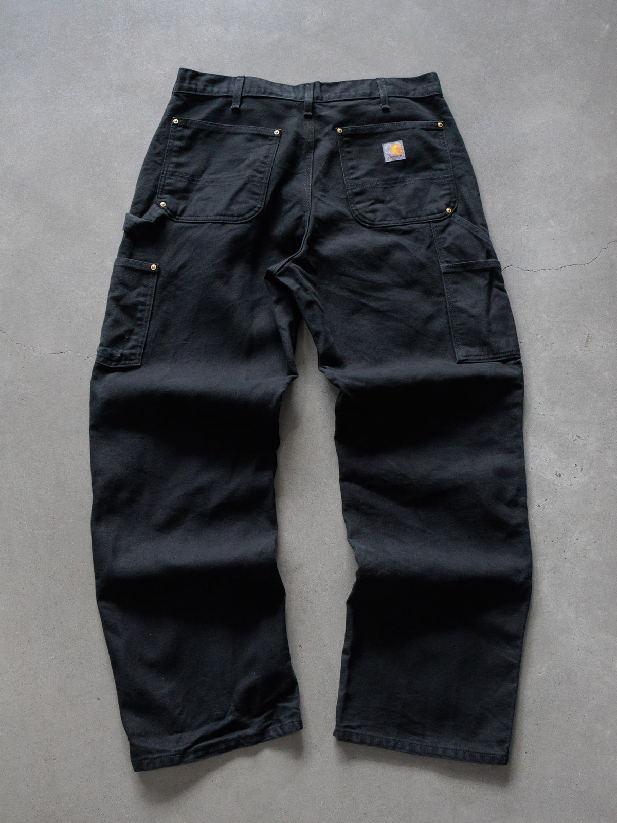 Vintage Black Carhartt Double Knee Carpenter Pants (W34)