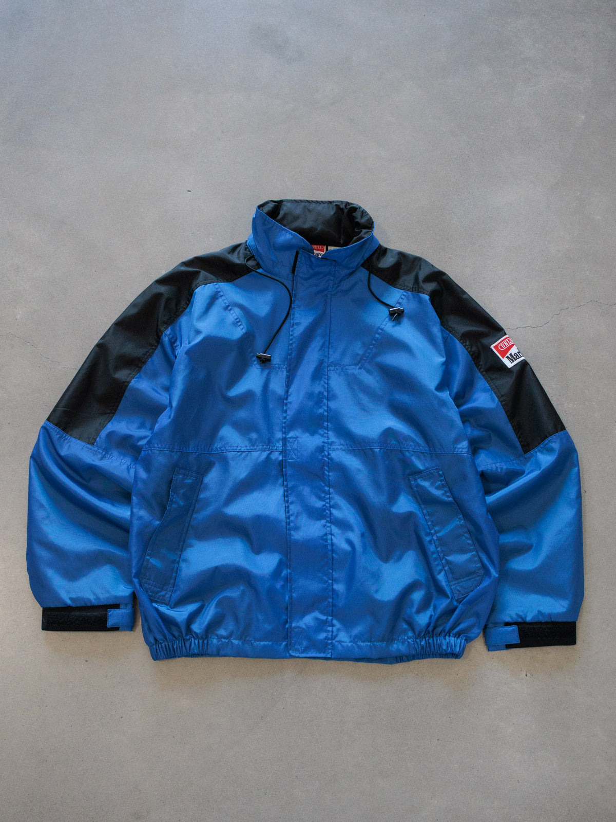 Vintage 90s Blue Marlboro Unlimited Colourblock Windbreaker (L)