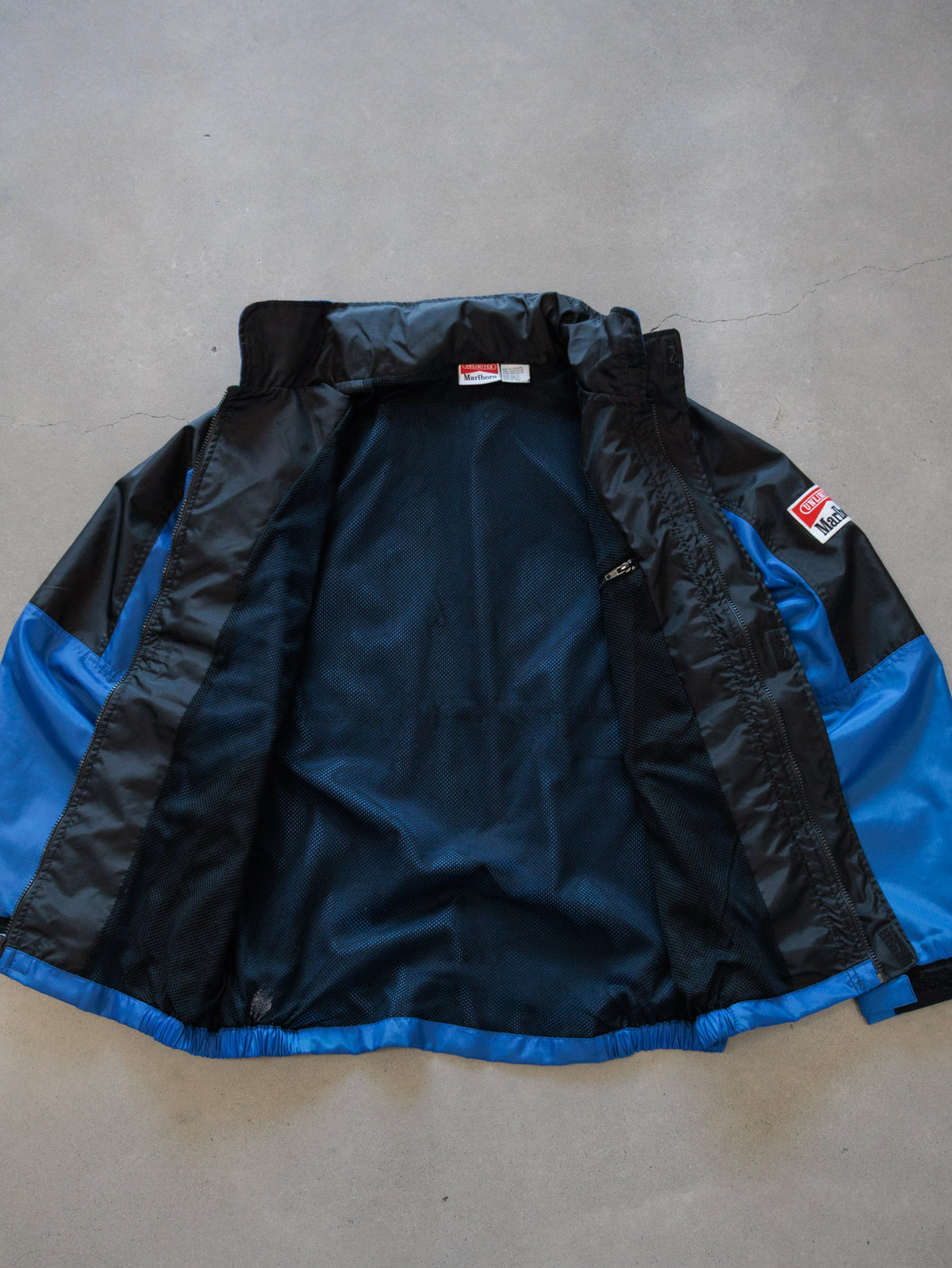 Vintage 90s Blue Marlboro Unlimited Colourblock Windbreaker (L)