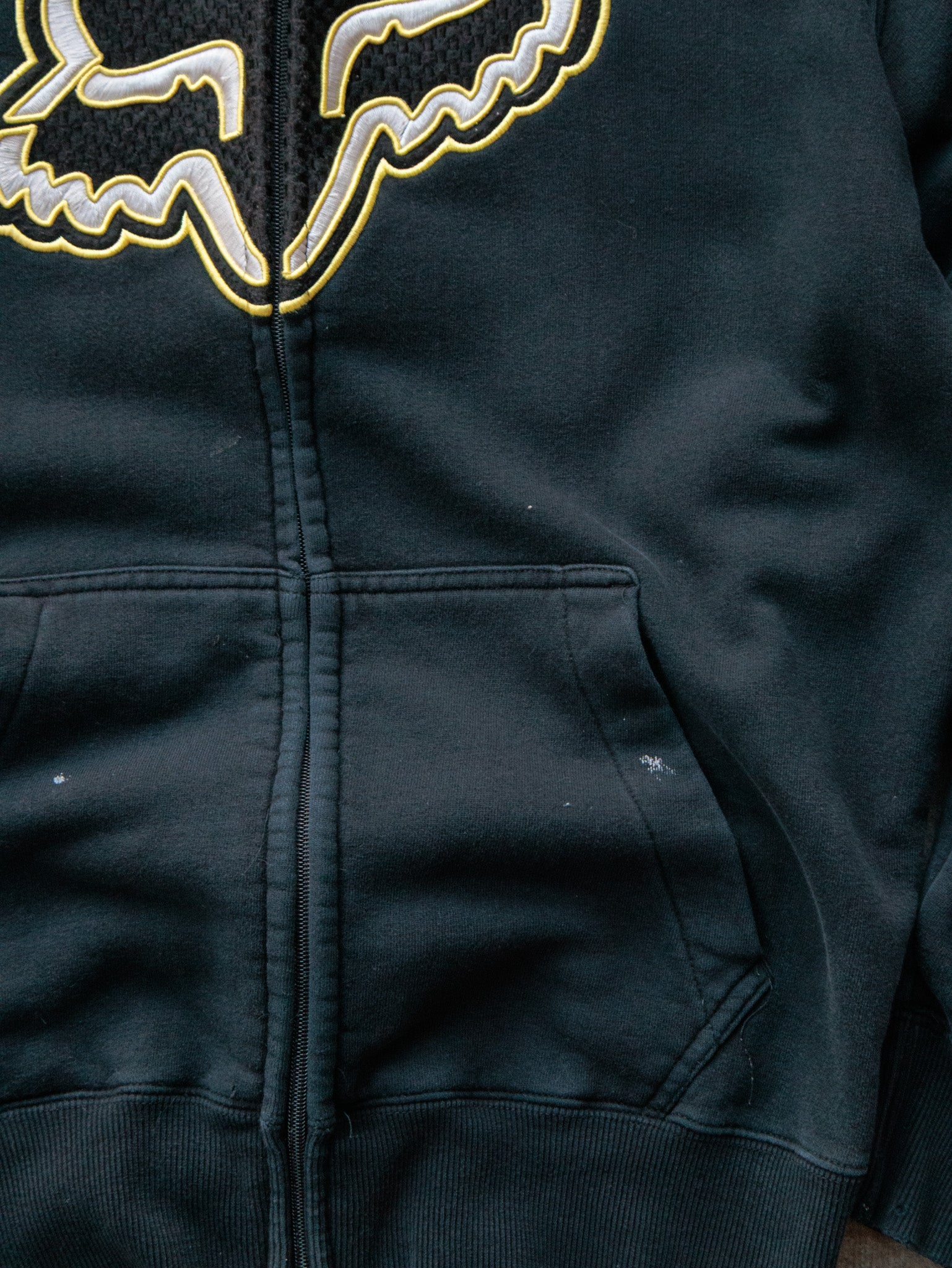 Vintage 00s Black Fox Racing Full Zip Hoodie (M)