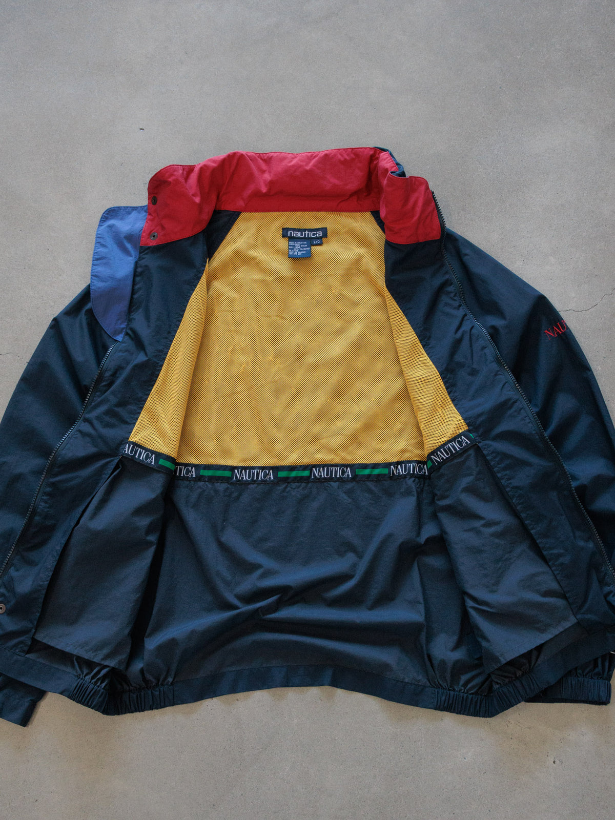 Vintage 90s Navy Nautica Windbreaker (L)
