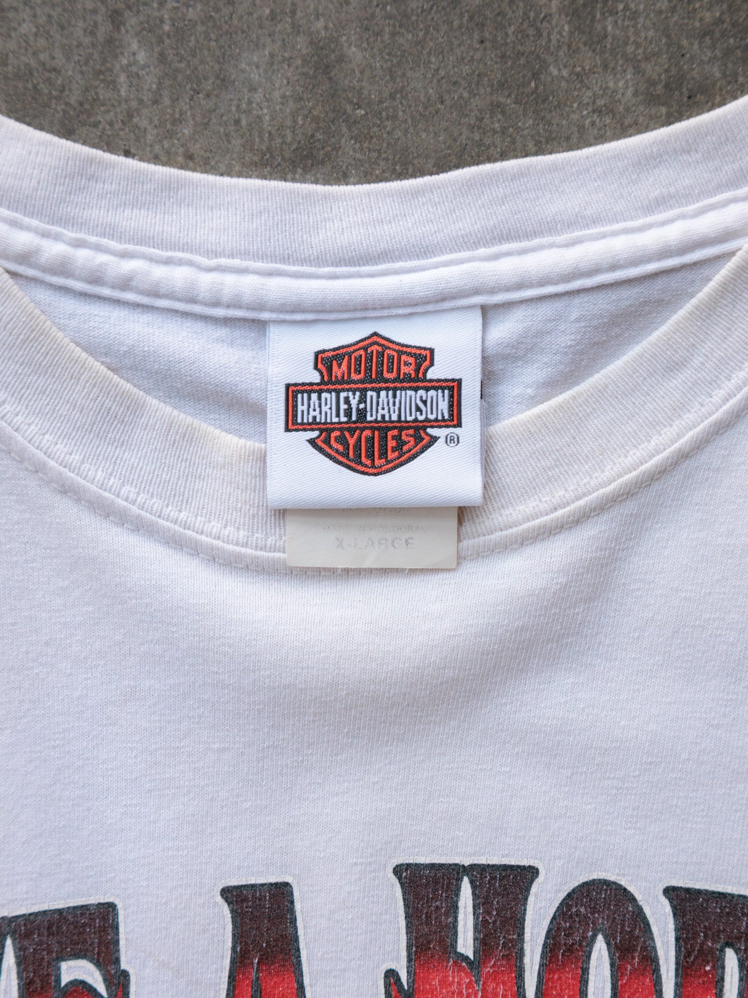 Vintage White Harley-Davidson Calgary Tank (XL)