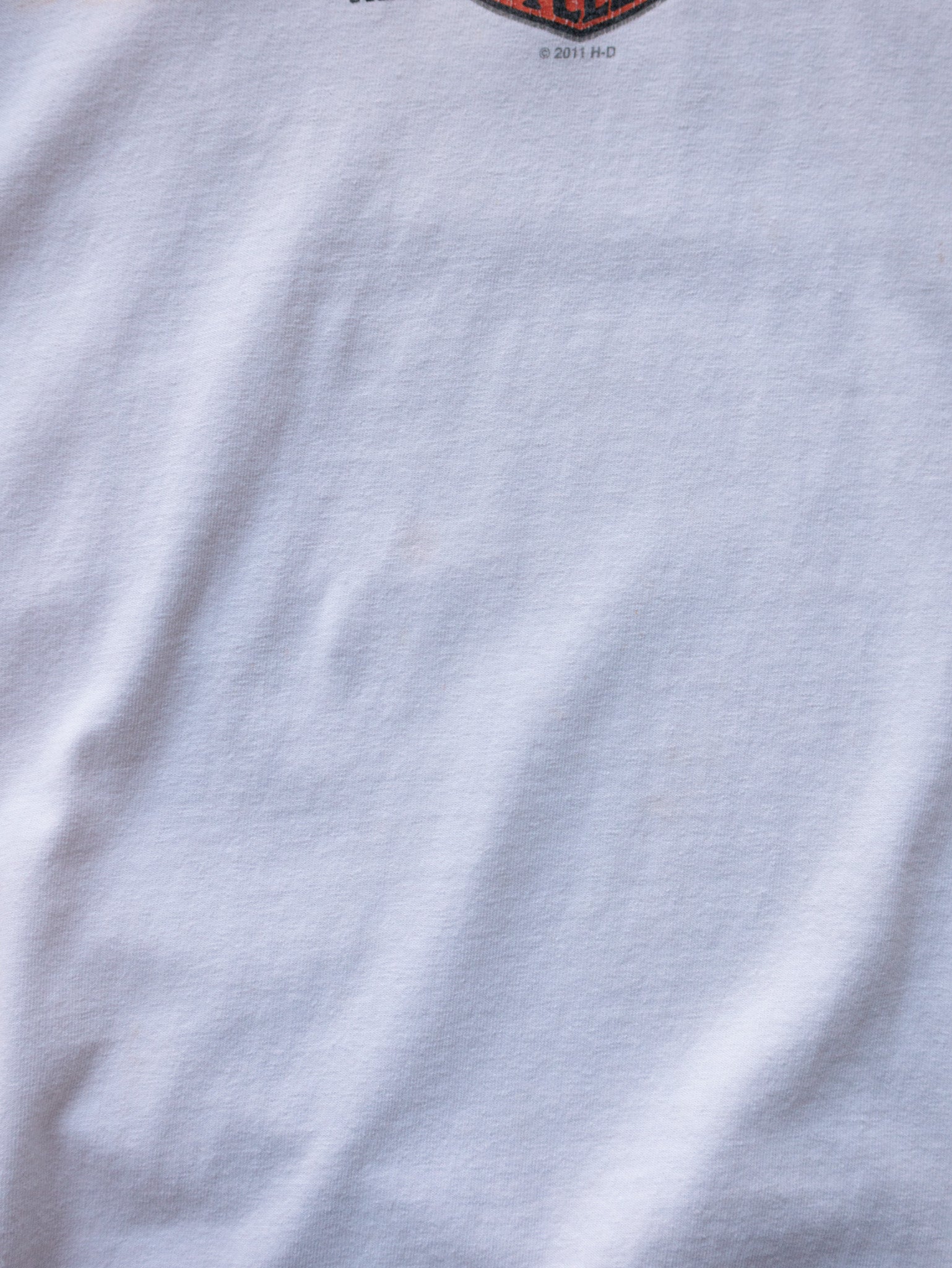 Vintage White Harley-Davidson Calgary Tank (XL)
