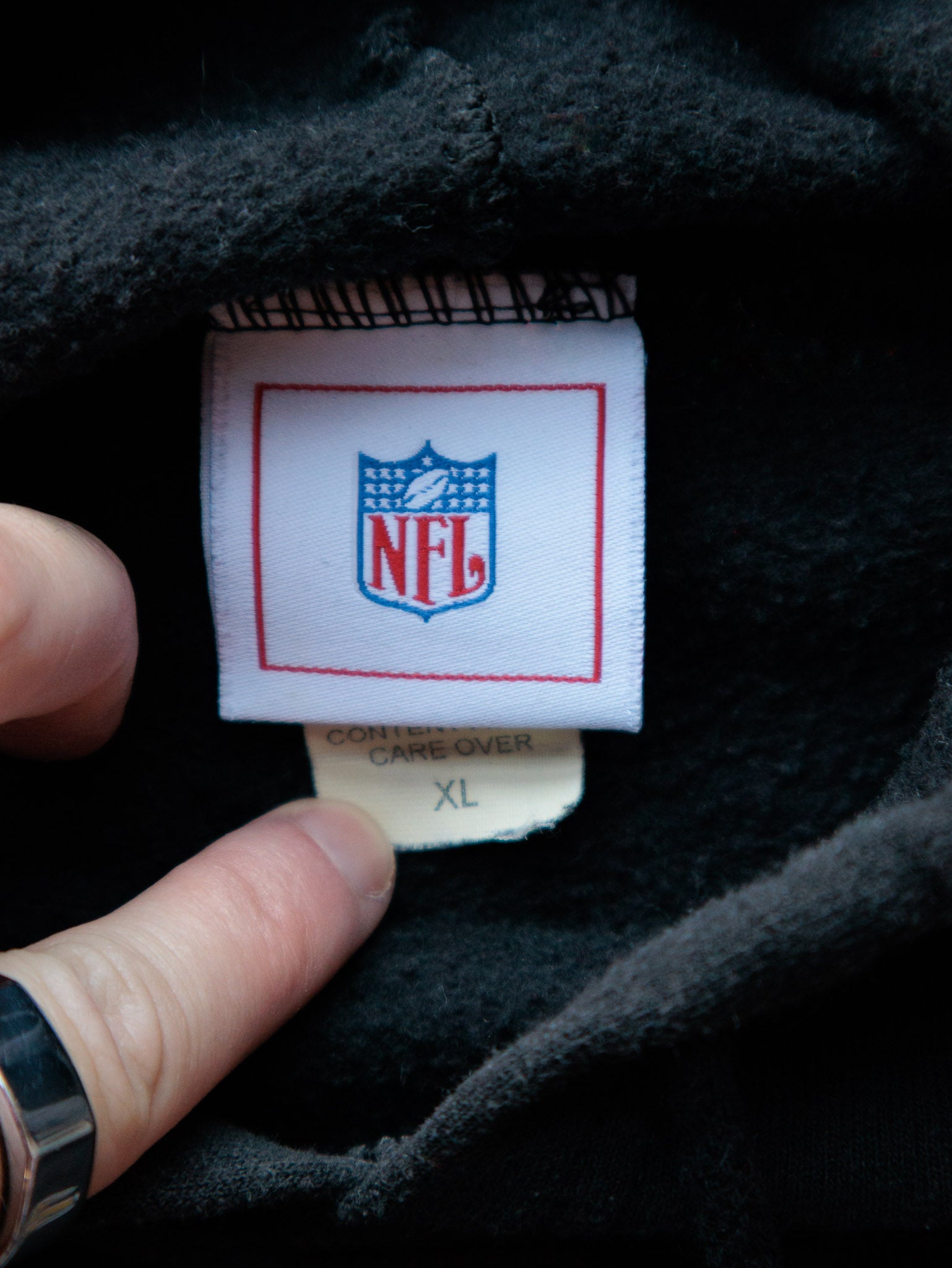 Vintage 00s Black Pittsburgh Steelers Hoodie (XL)