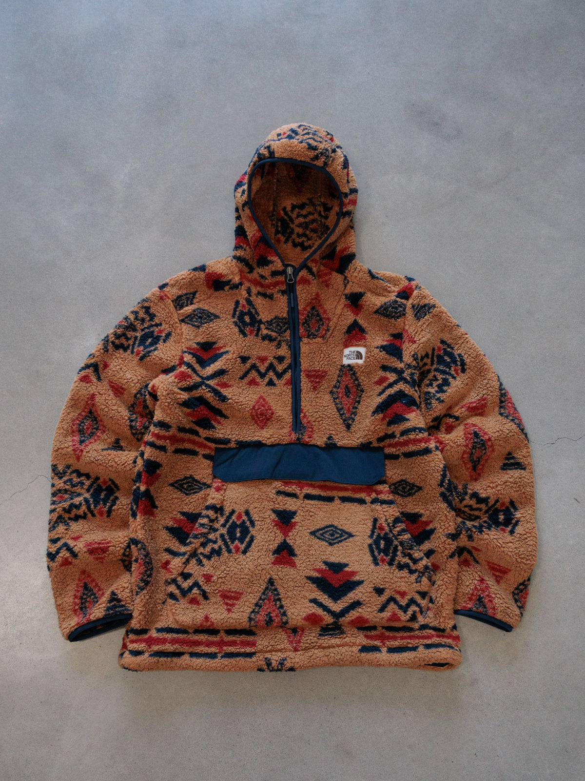 Beige Aztec The North Face Sherpa Hoodie (M)
